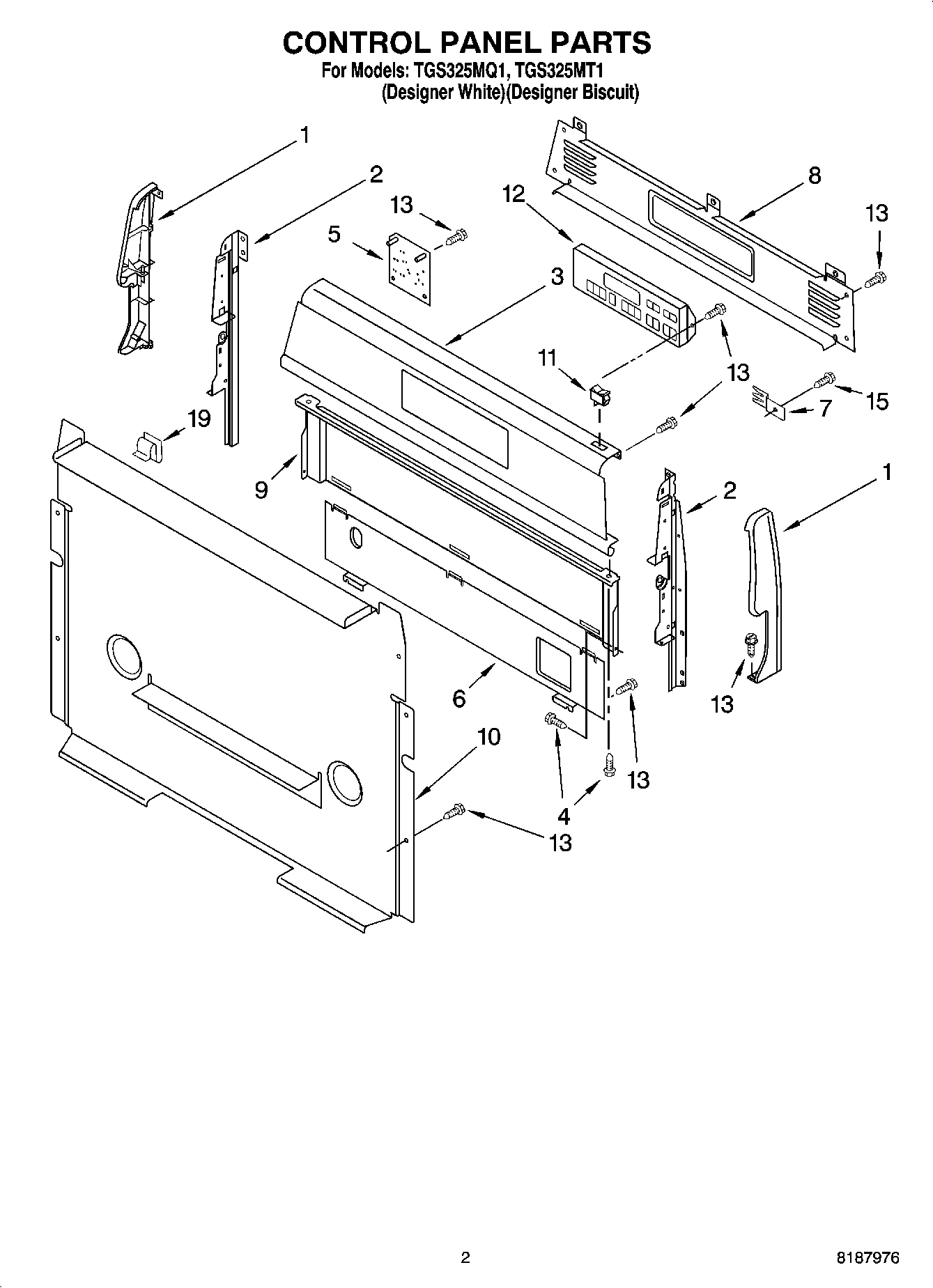 02 - CONTROL PANEL PARTS