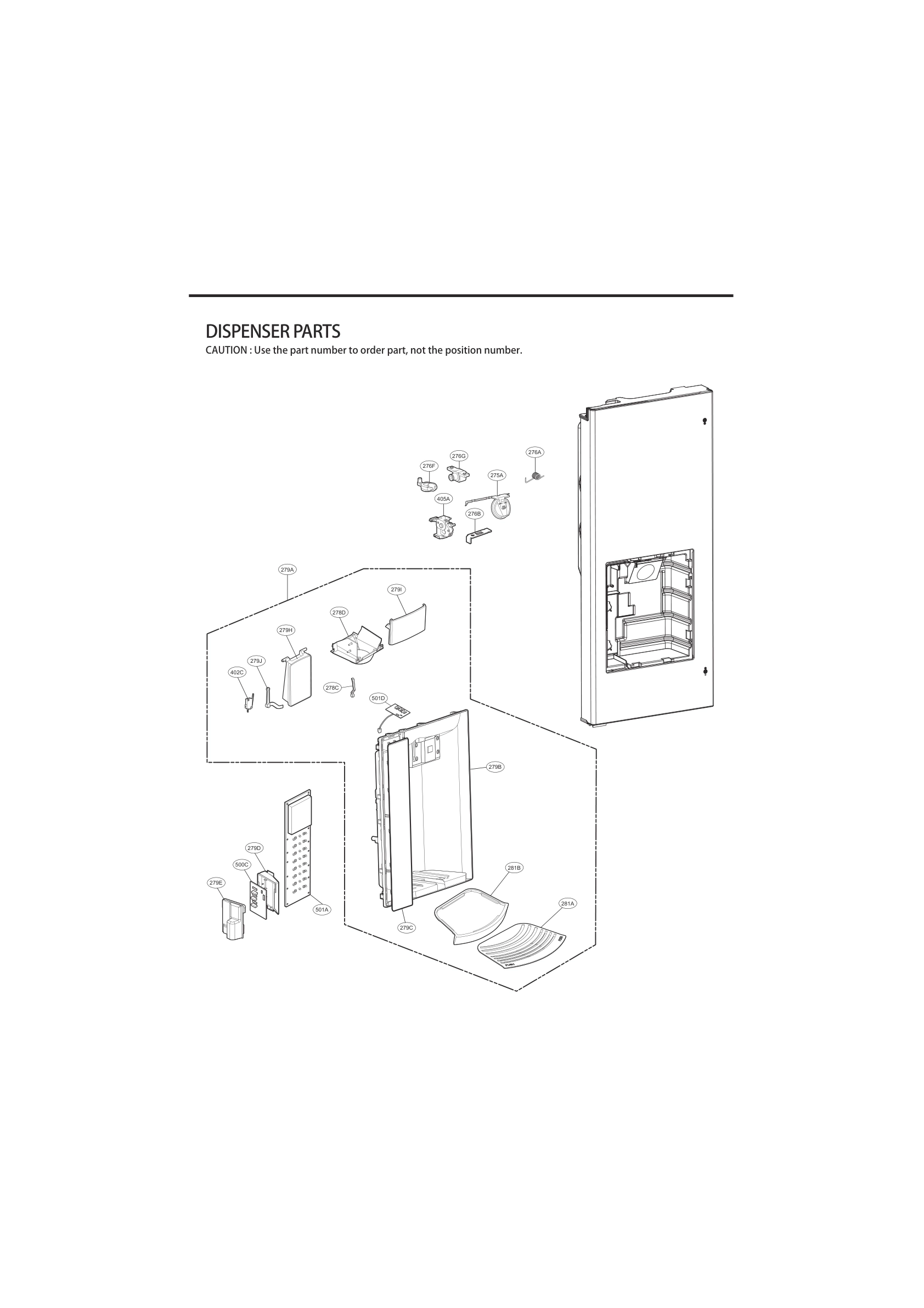 DISPENSER PARTS