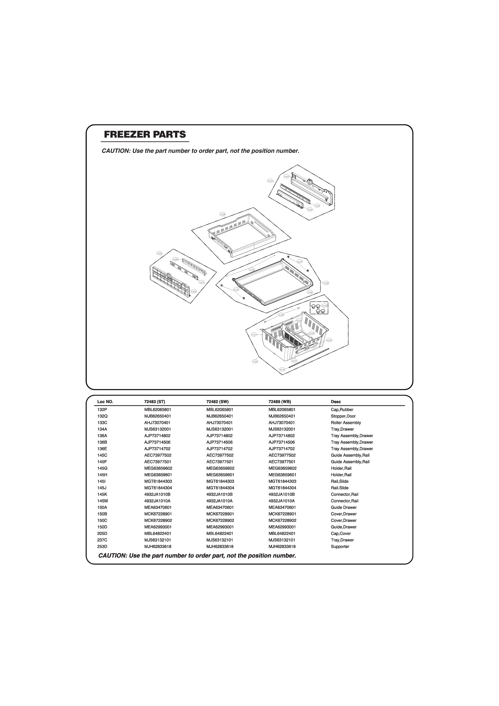 FREEZER PARTS