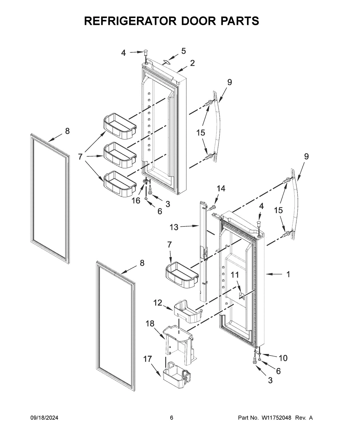 04 - REFRIGERATOR DOOR PARTS