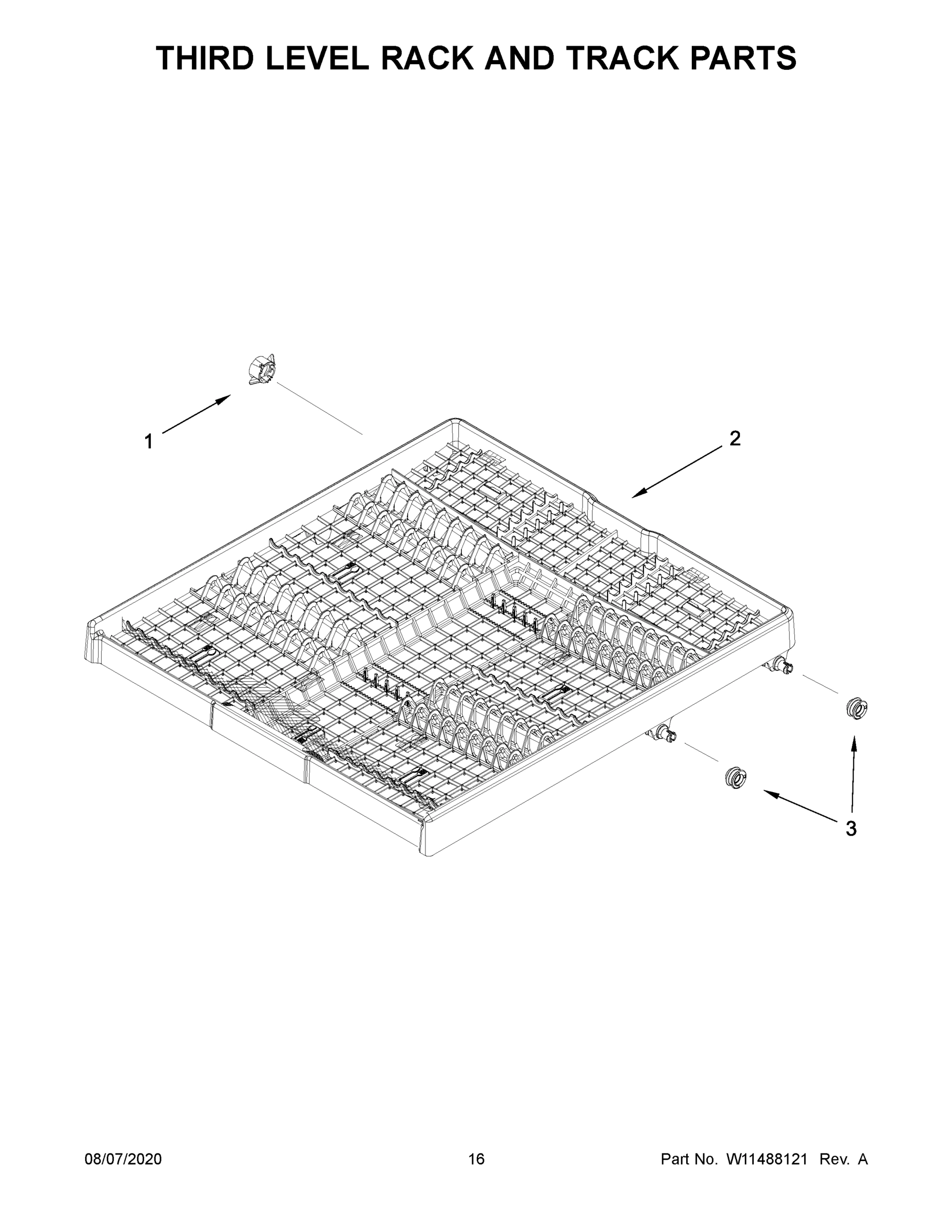 09 - THIRD LEVEL RACK AND TRACK PARTS