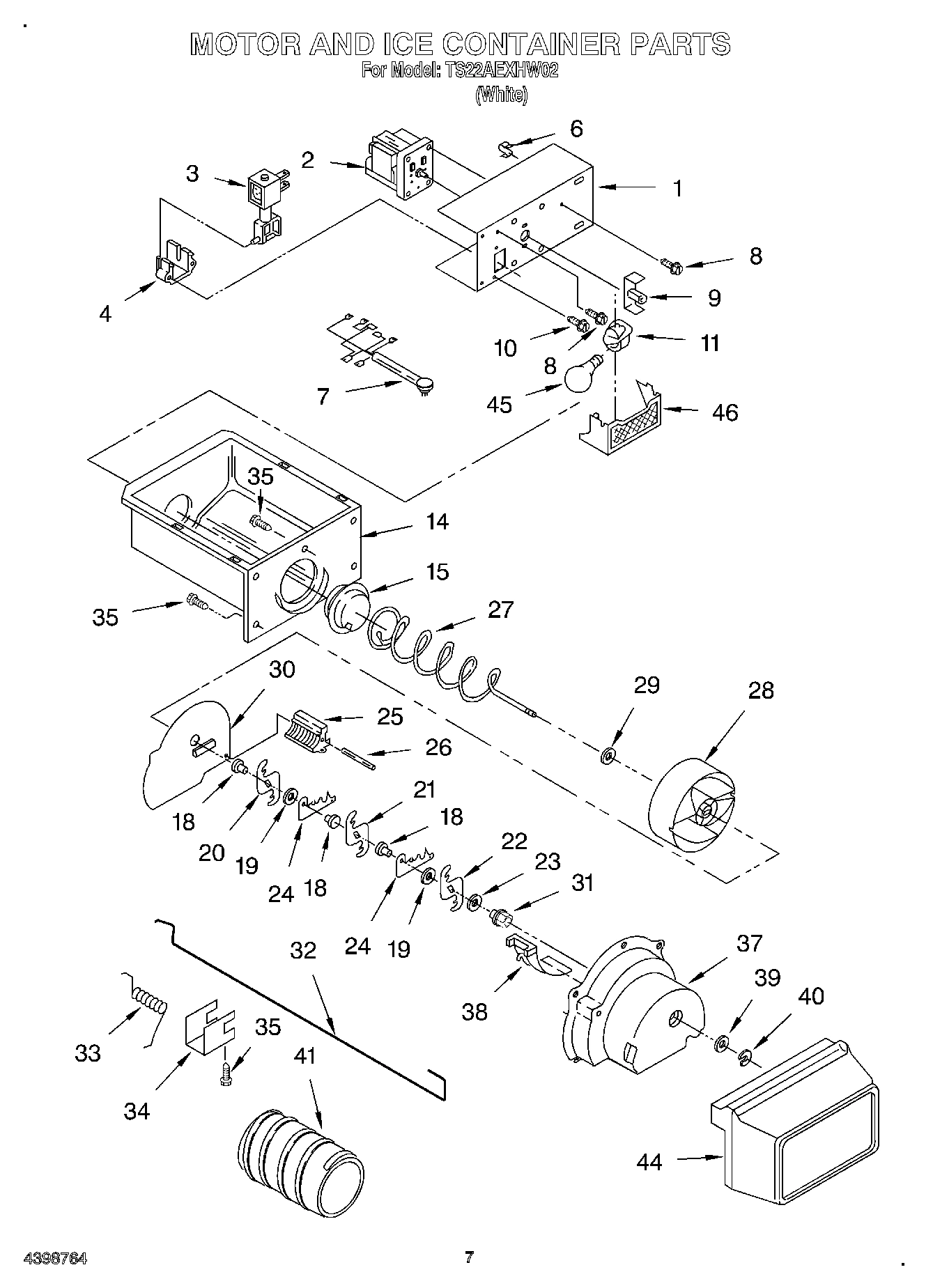05 - MOTOR AND ICE CONTAINER