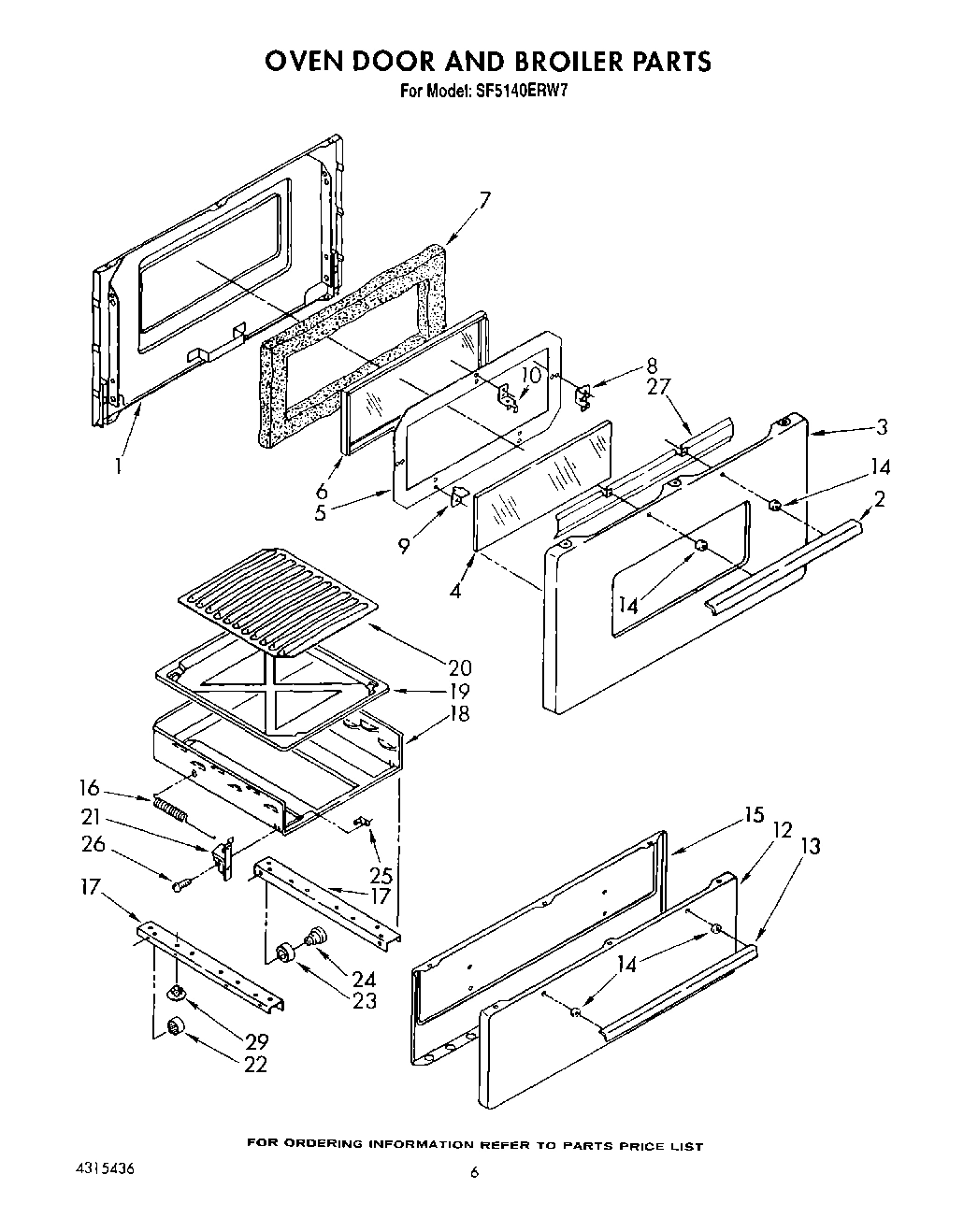 06 - OVEN DOOR AND BROILER