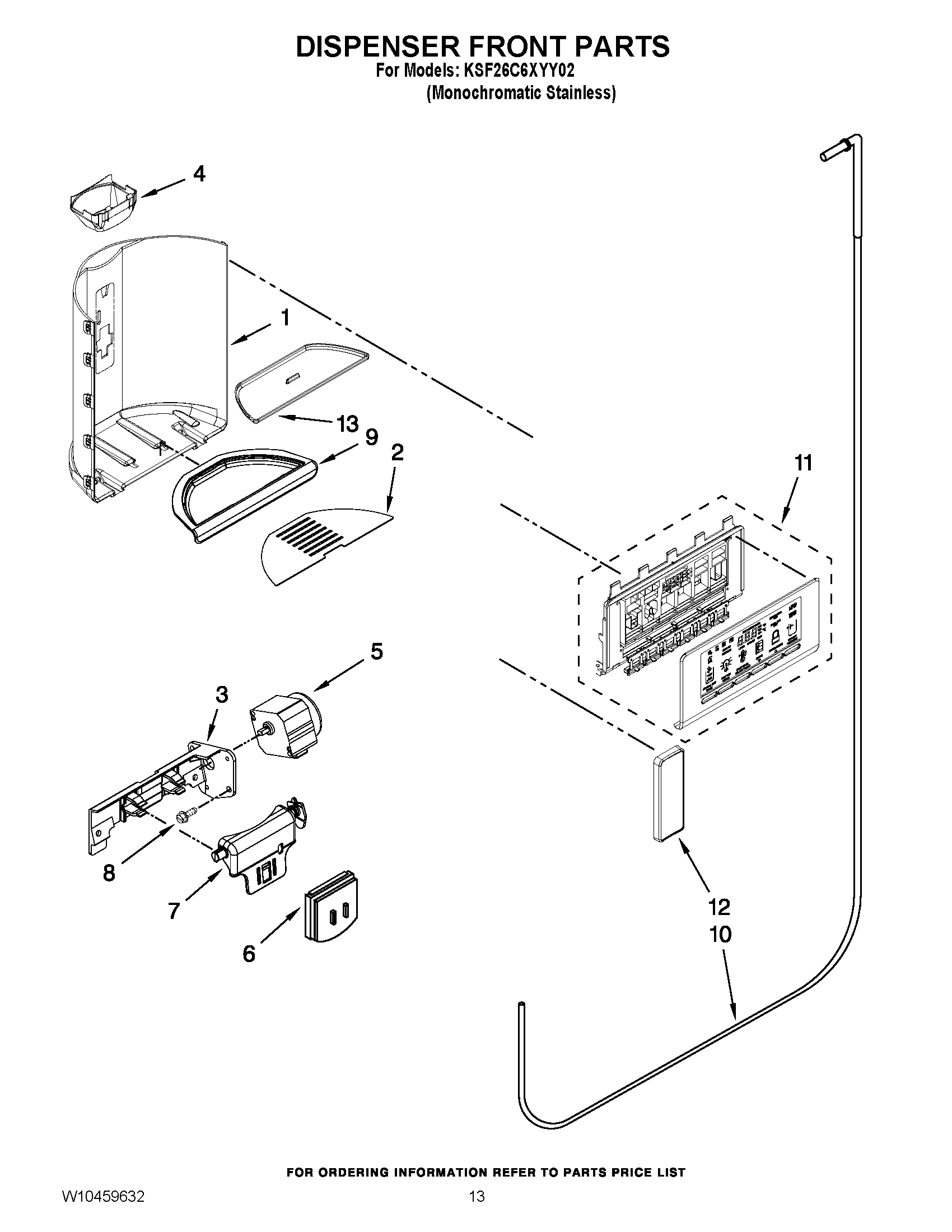08 - DISPENSER FRONT PARTS