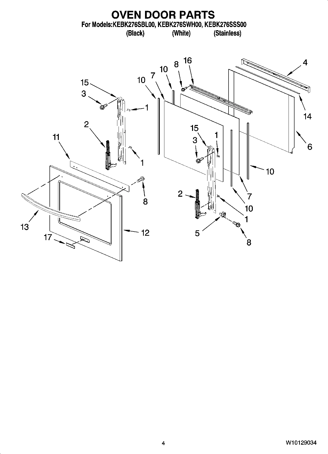03 - OVEN DOOR PARTS