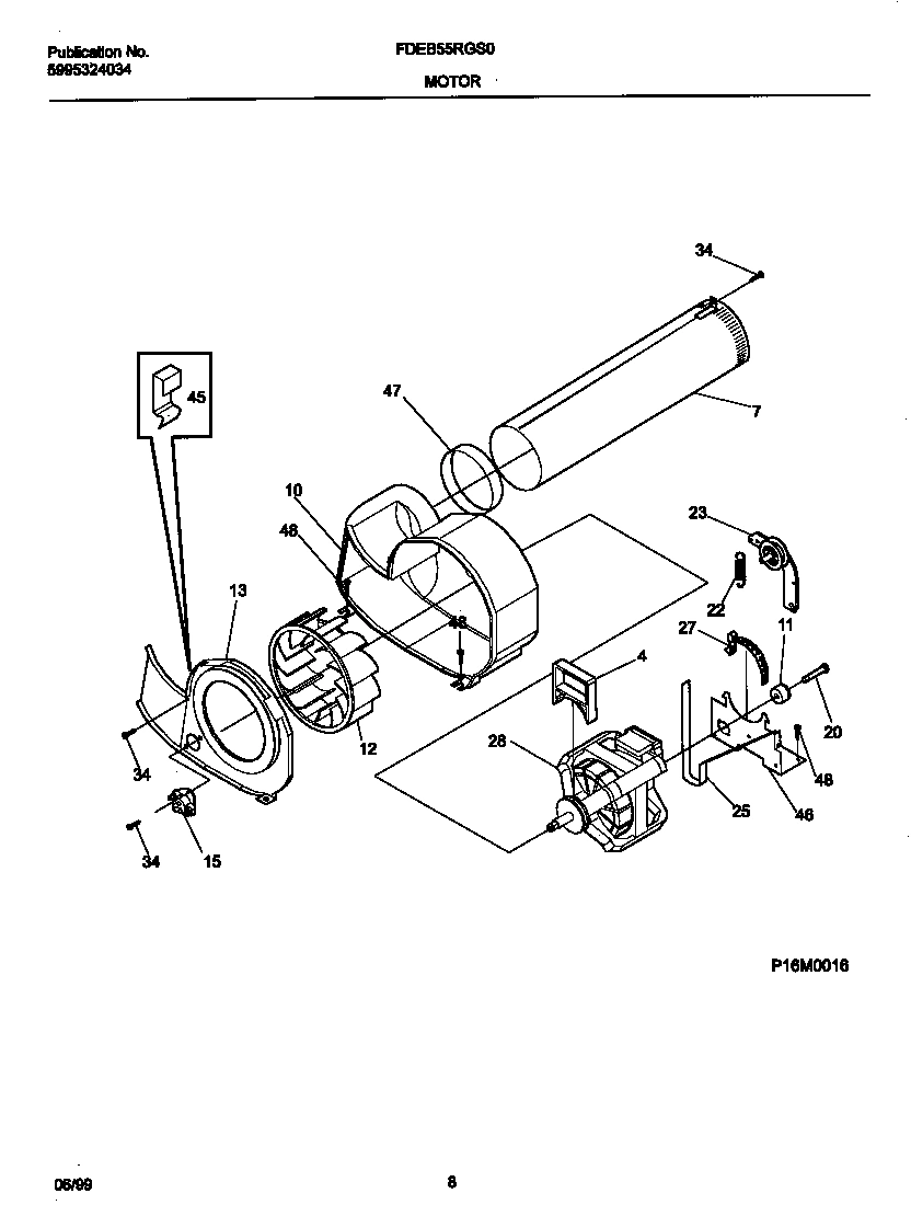 05 - P16M0016 MOTOR,BLOWER