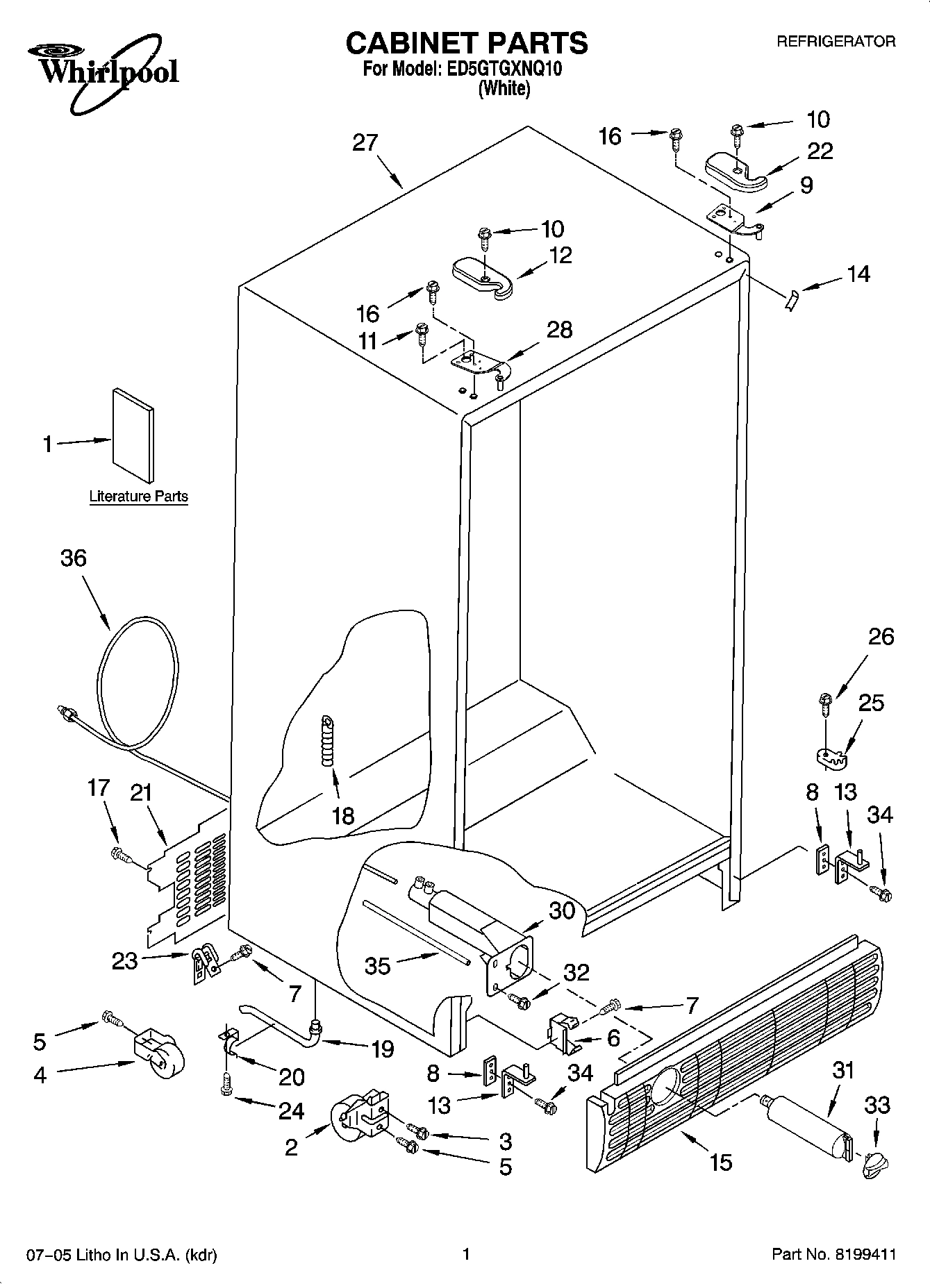 01 - CABINET PARTS