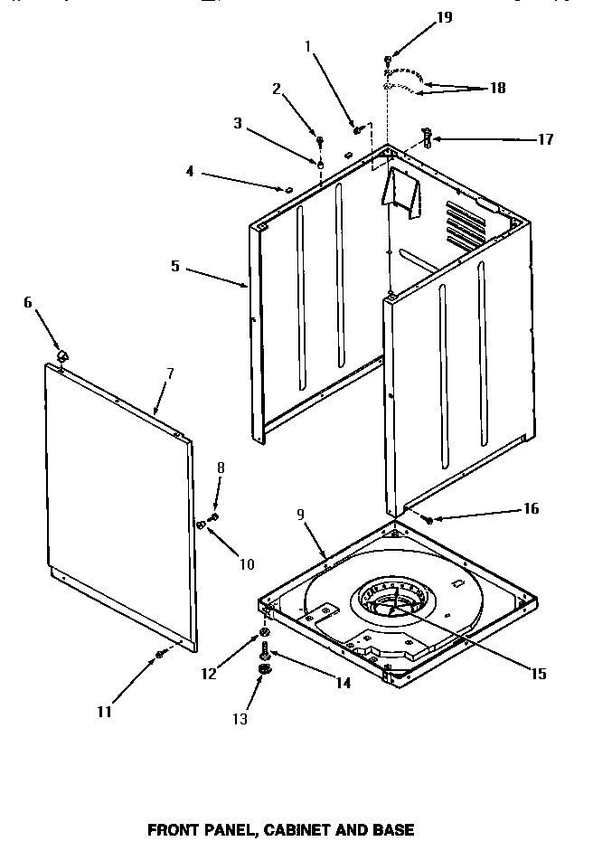 09 - FRONT PANEL, CABINET & BASE
