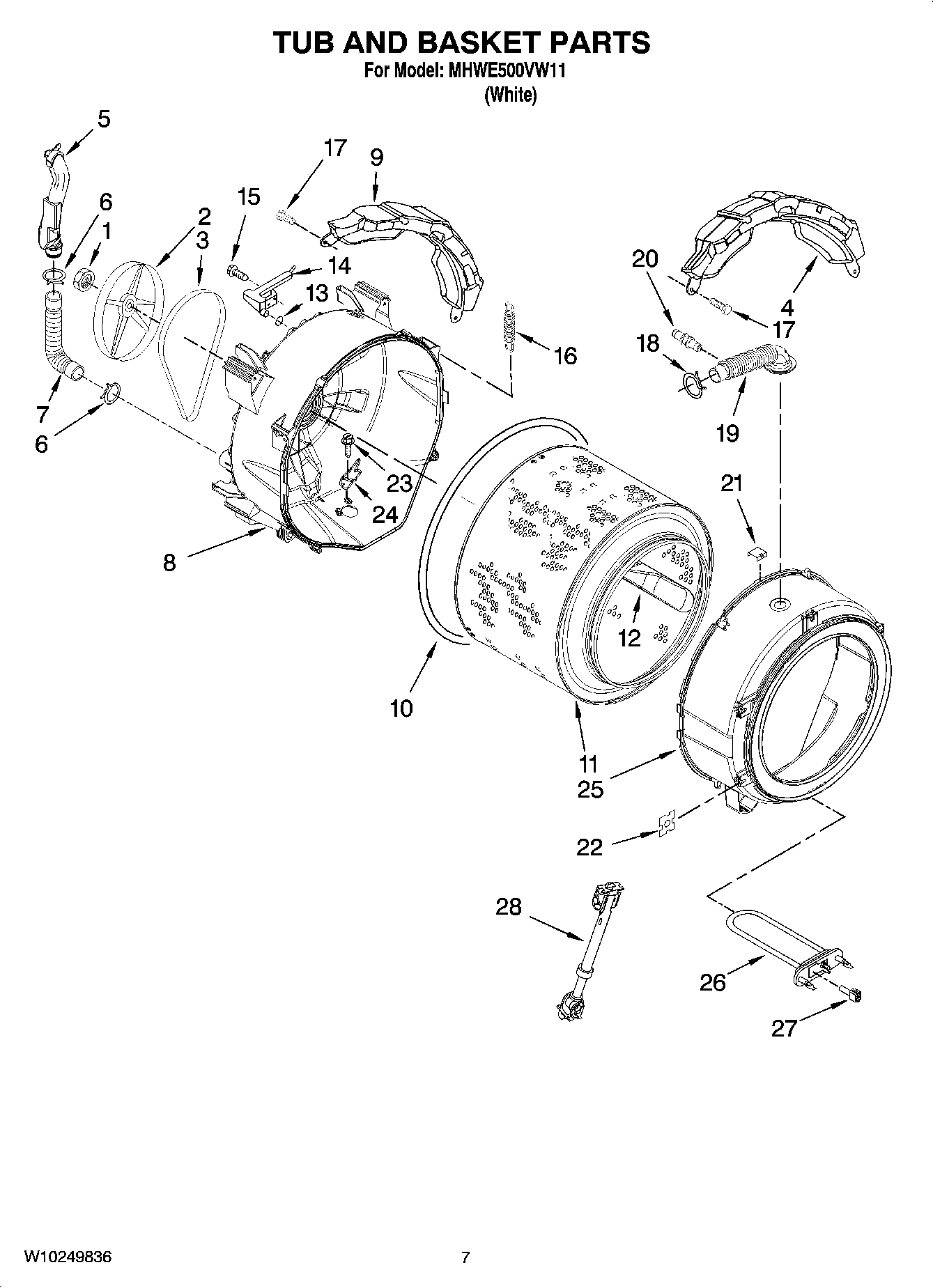 05 - TUB AND BASKET PARTS