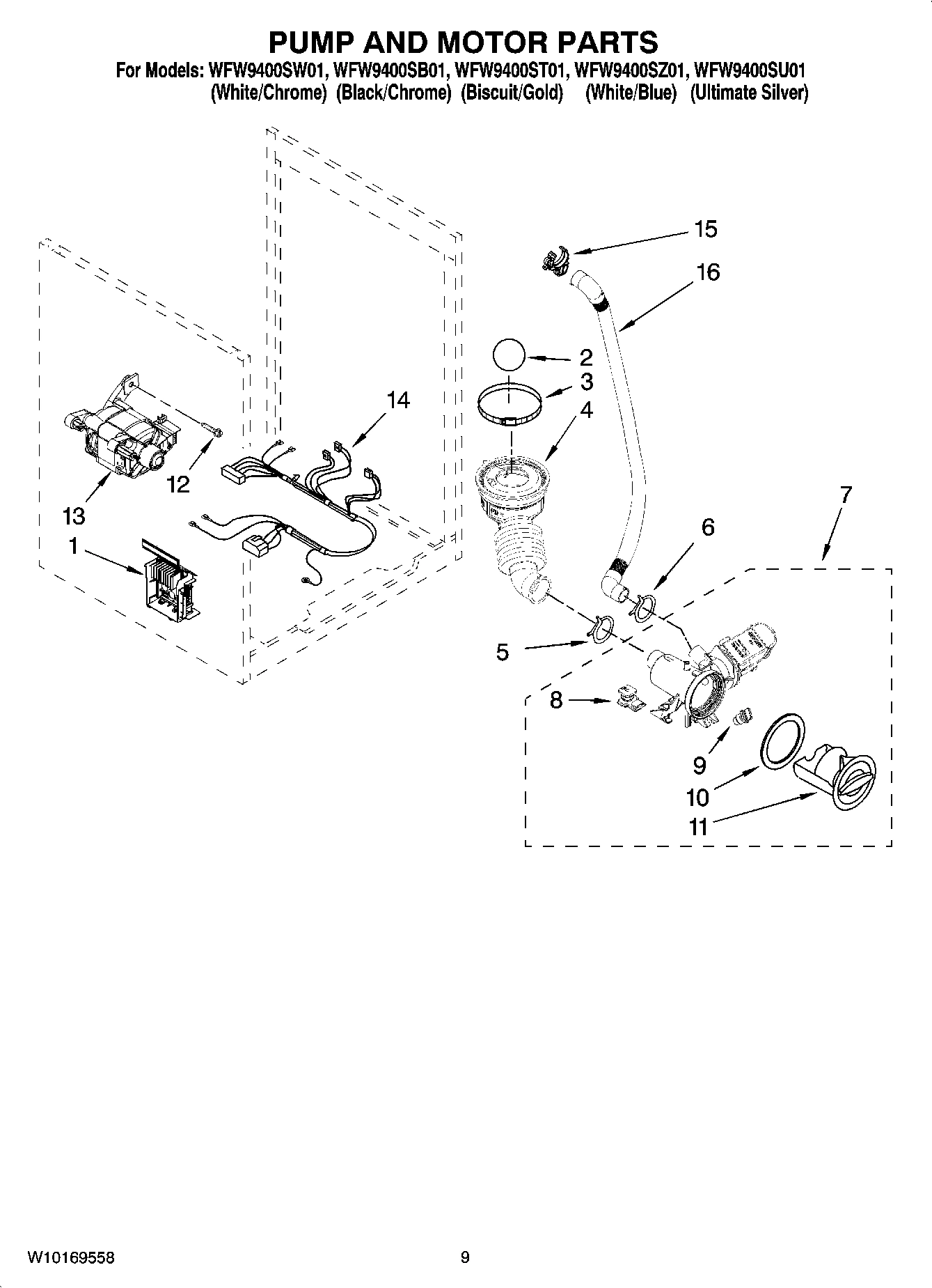 06 - PUMP AND MOTOR PARTS, OPTIONAL PARTS (NOT INCLUDED)