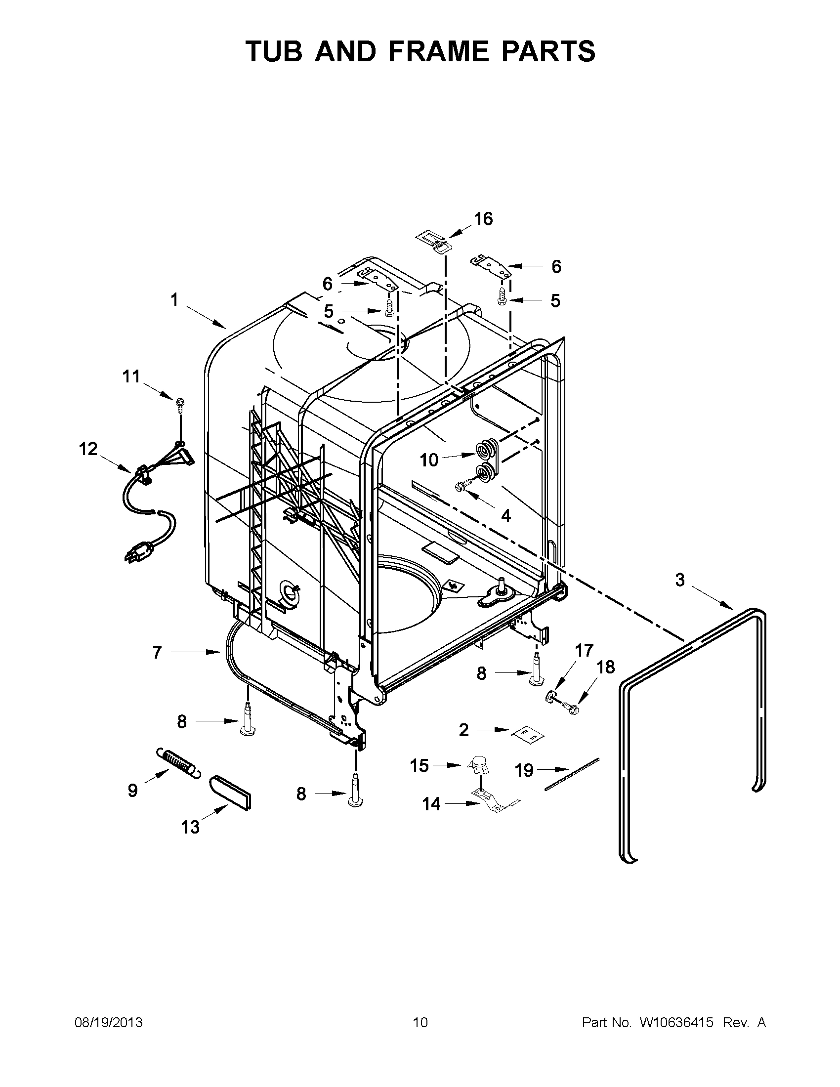 06 - TUB AND FRAME PARTS