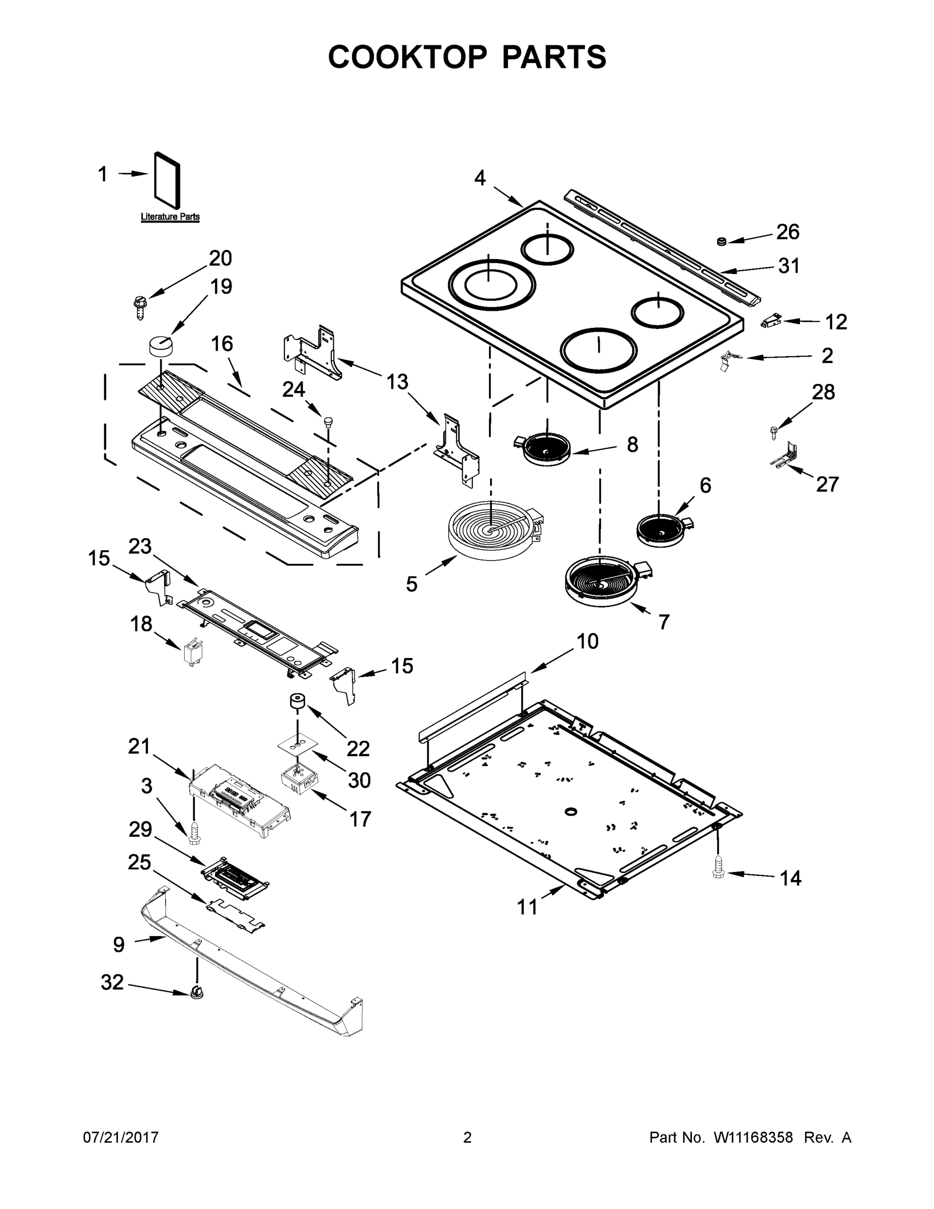 02 - COOKTOP PARTS