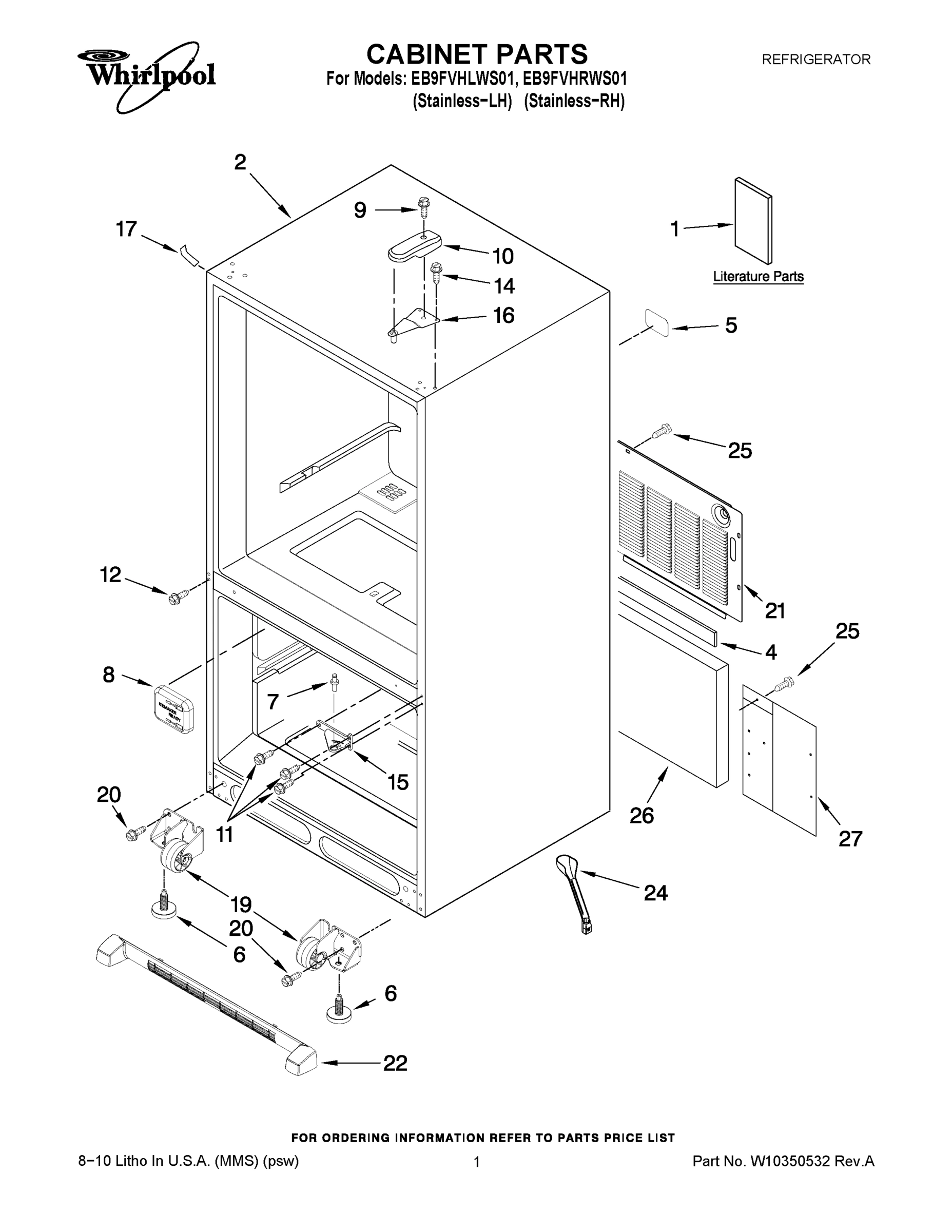 01 - CABINET PARTS