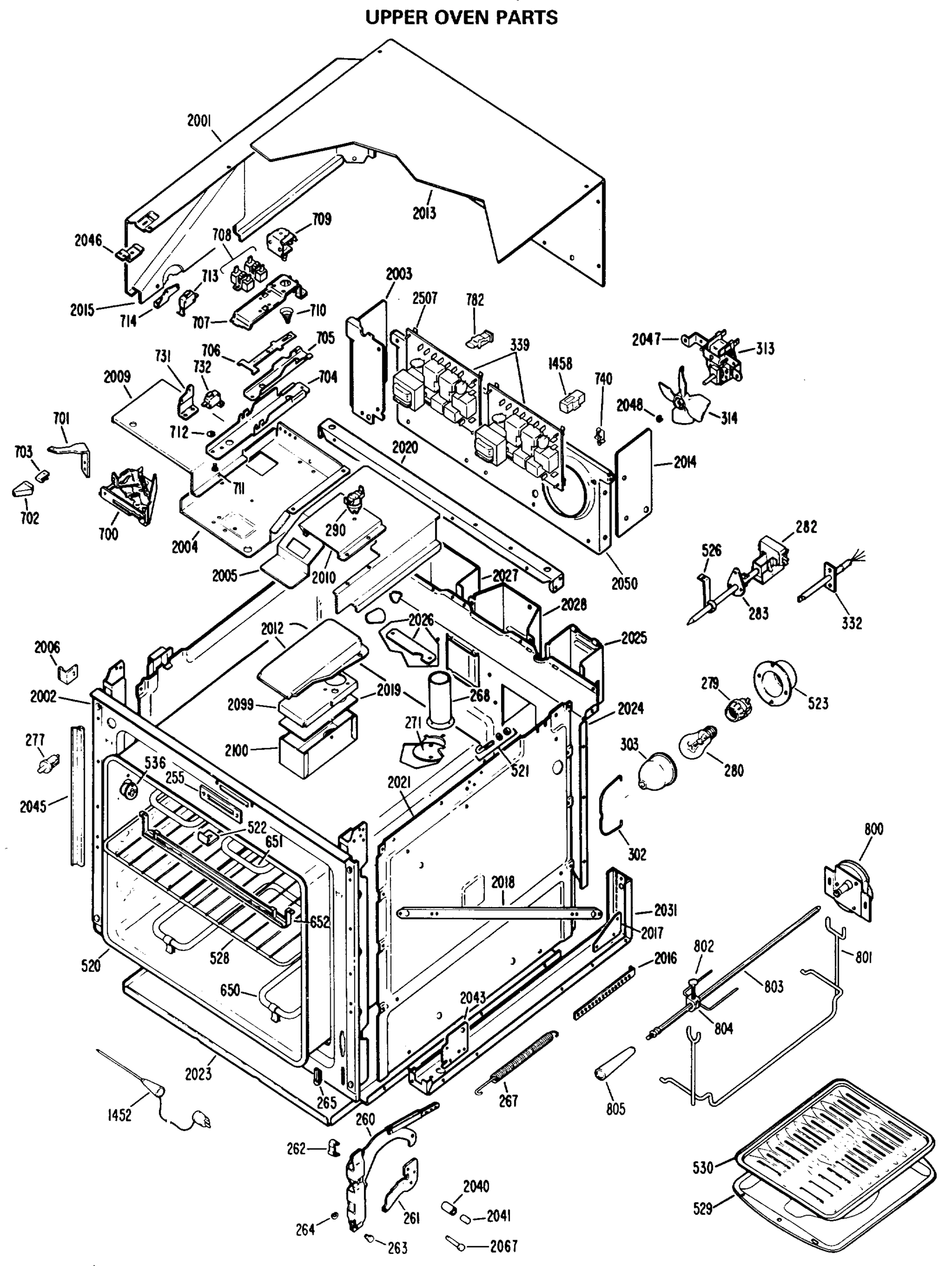 UPPER OVEN PARTS