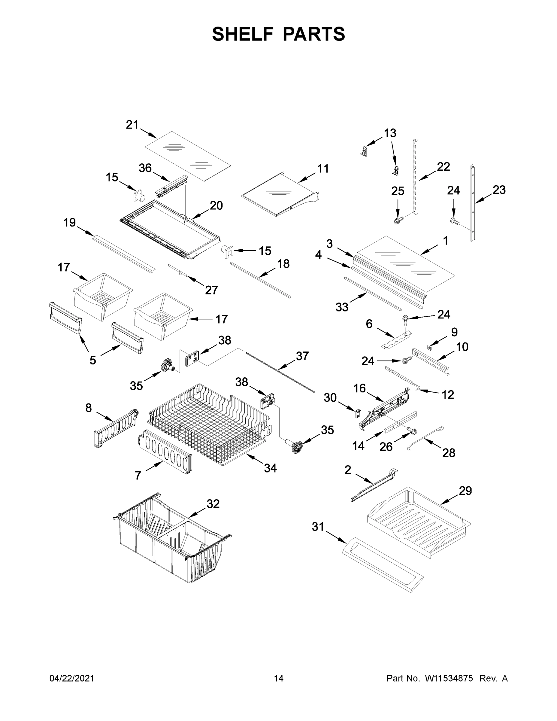 08 - SHELF PARTS