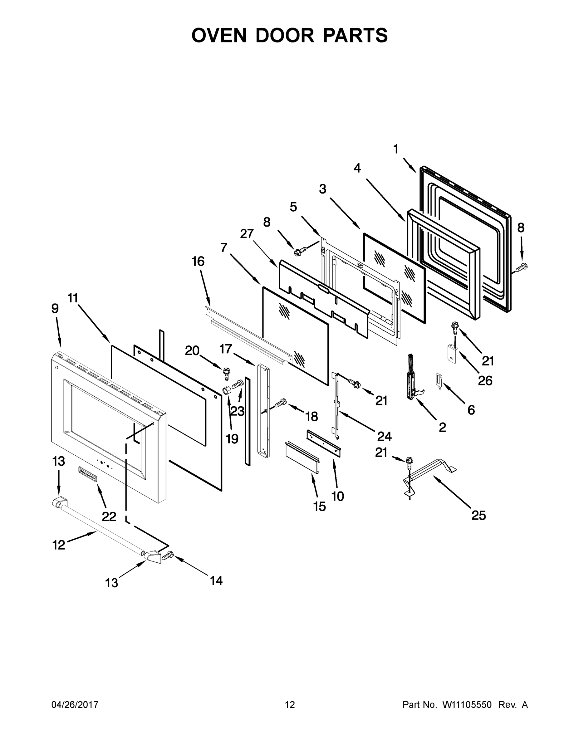 07 - OVEN DOOR PARTS