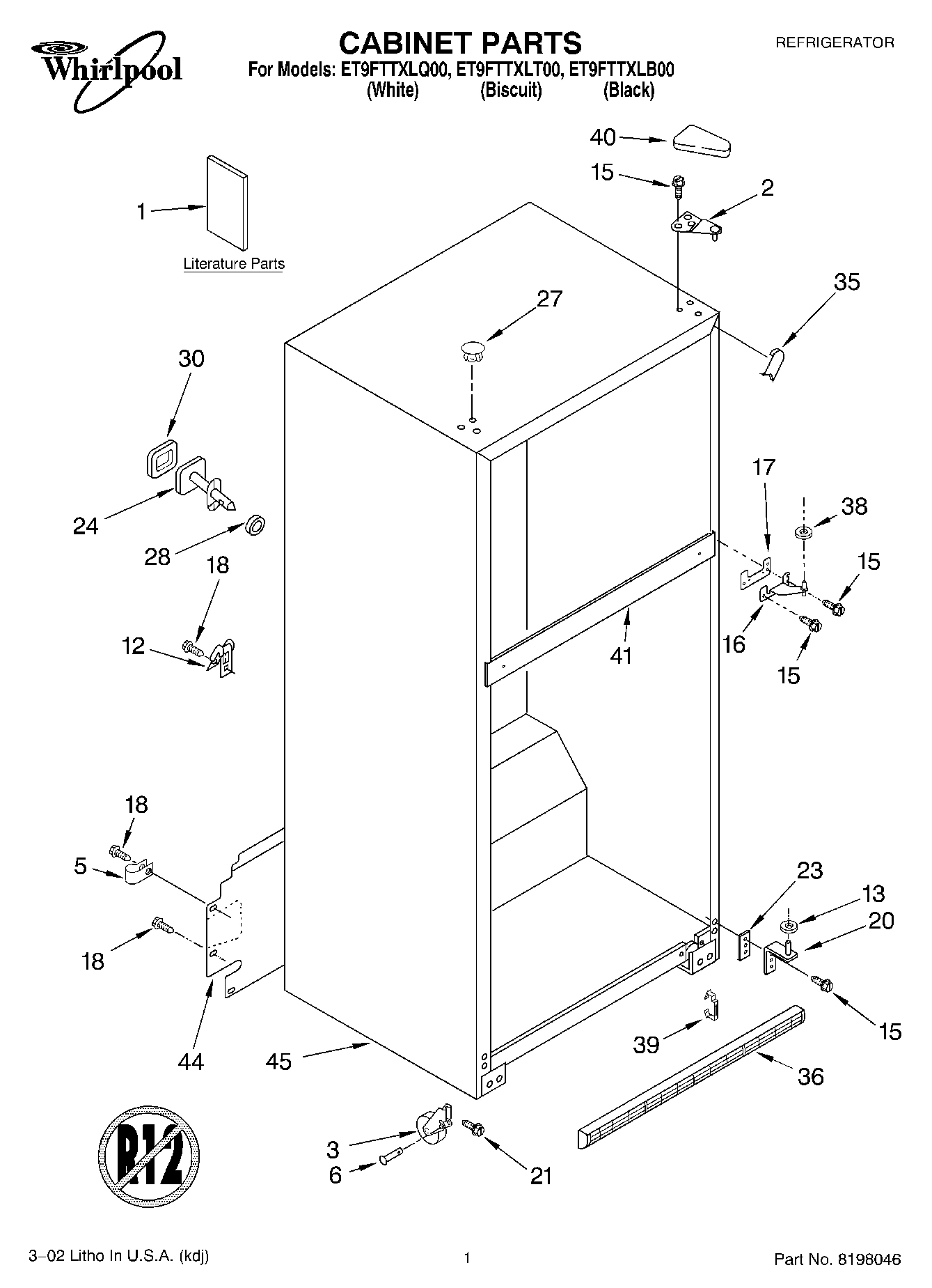 01 - CABINET, LITERATURE