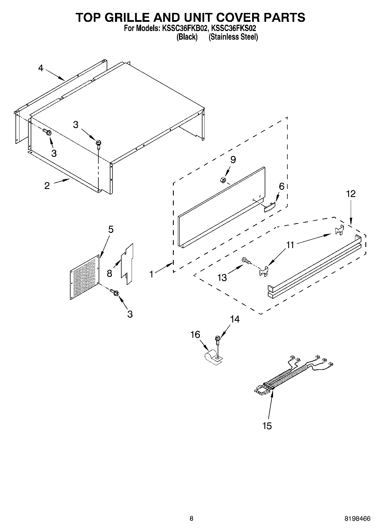 06 - TOP GRILLE AND UNIT COVER PARTS