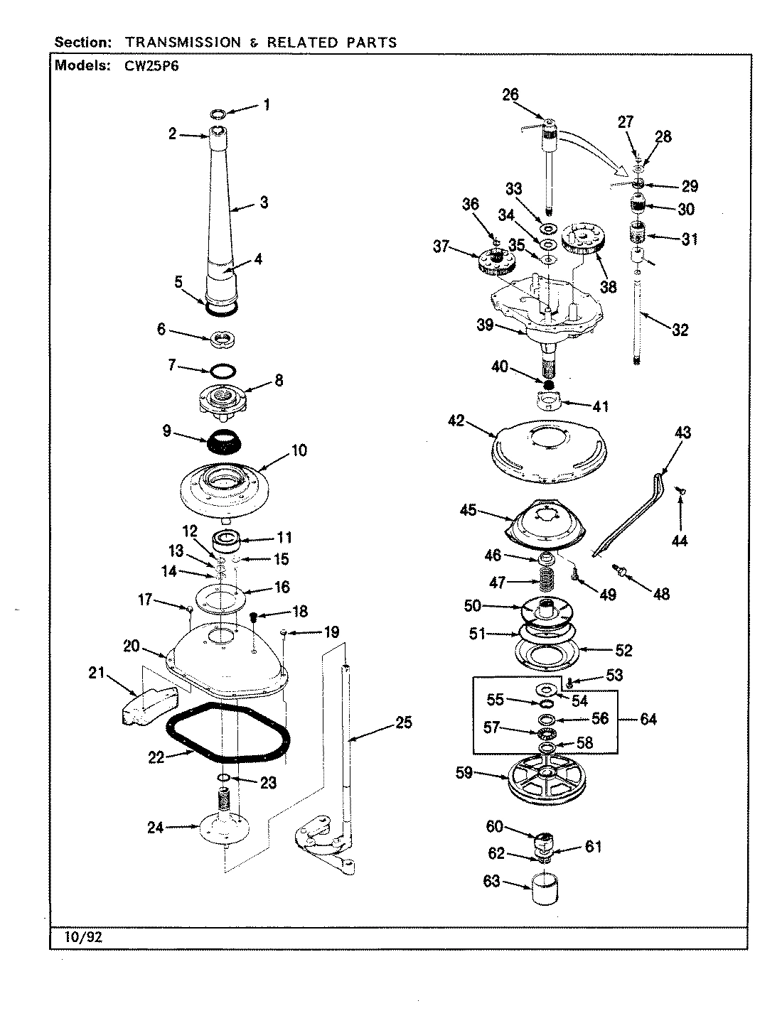 09 - TRANSMISSION & RELATED PARTS (REV. F-K)