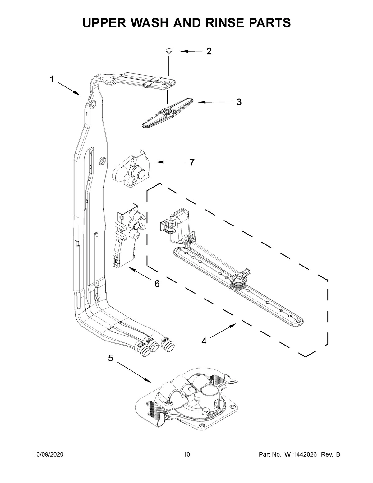 06 - UPPER WASH AND RINSE PARTS