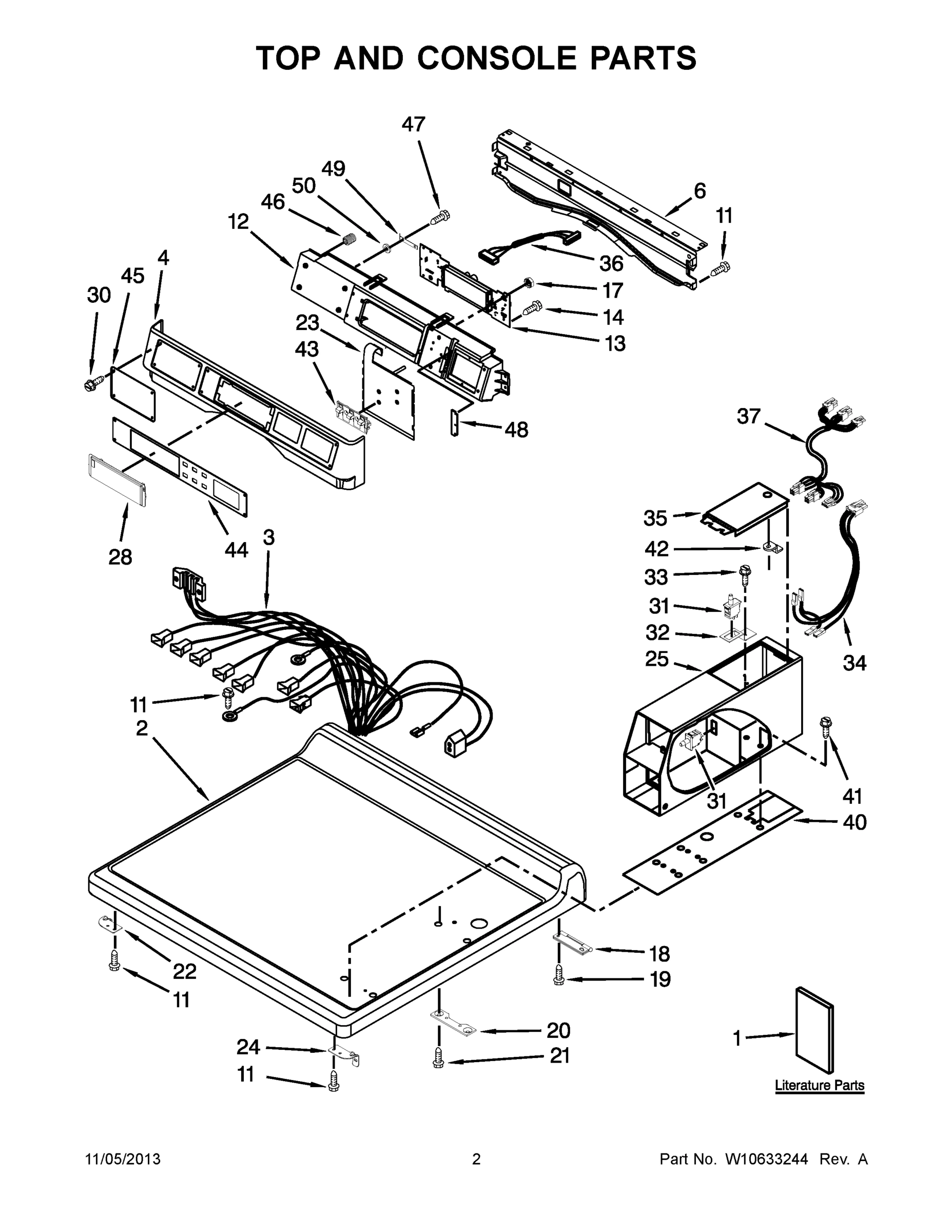 02 - TOP AND CONSOLE PARTS