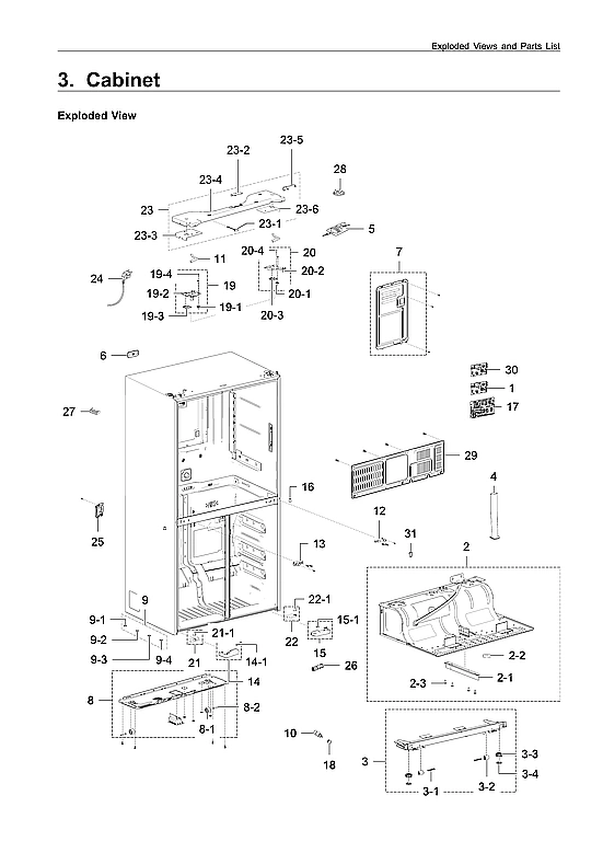CABINET PARTS