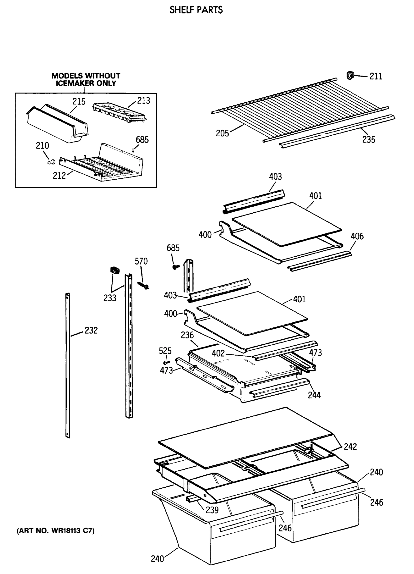 SHELF PARTS
