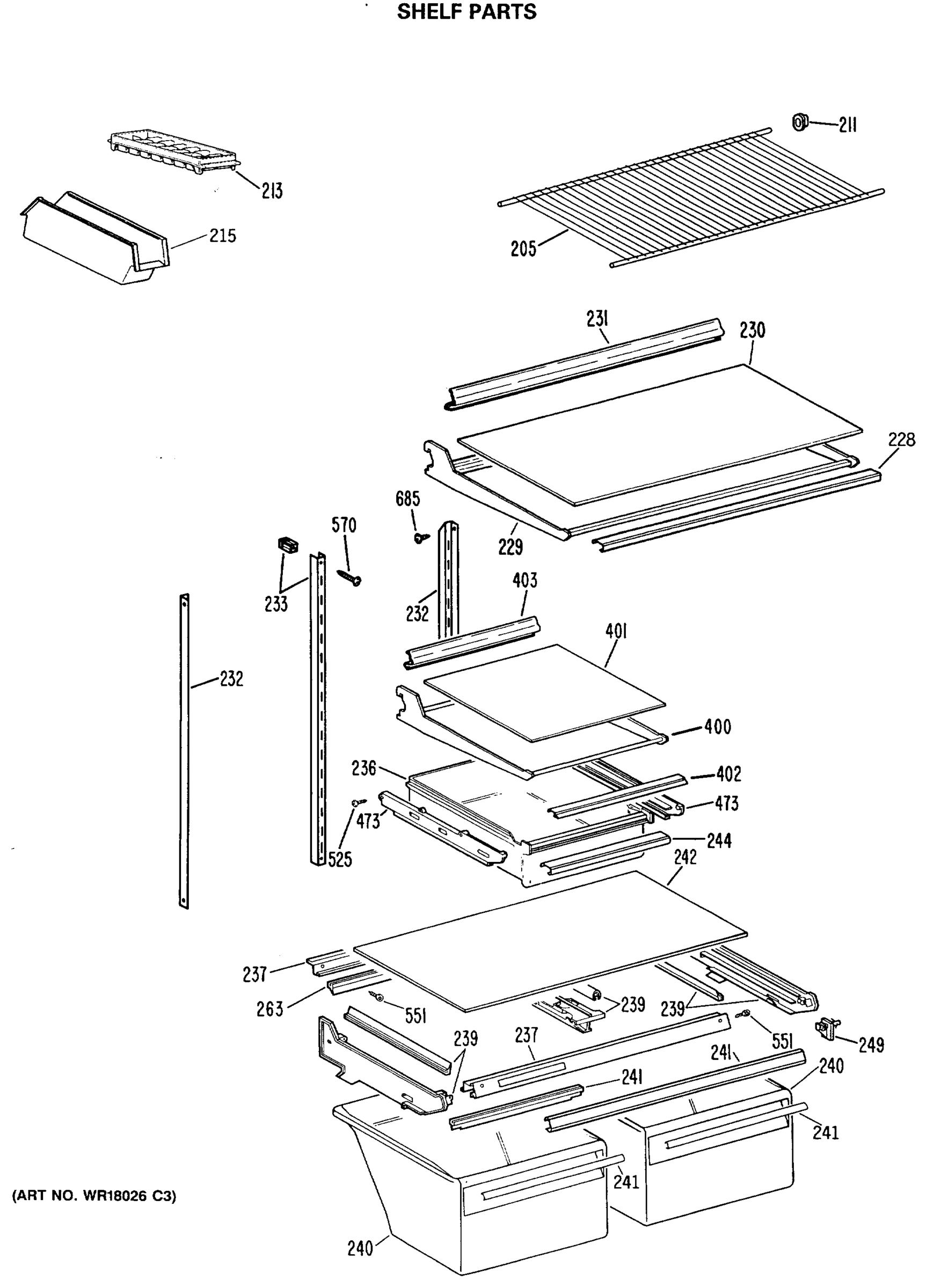 SHELF PARTS