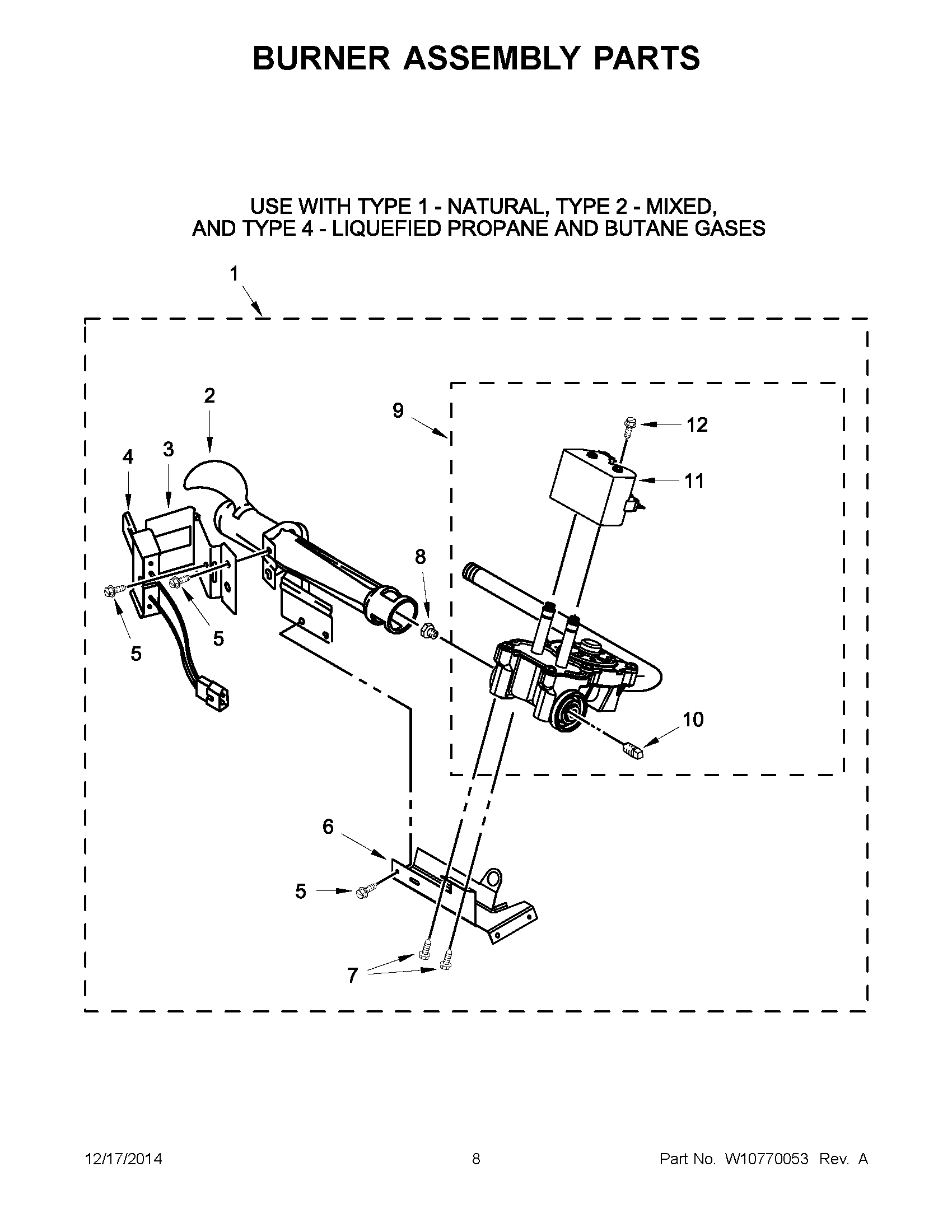 05 - BURNER ASSEMBLY PARTS