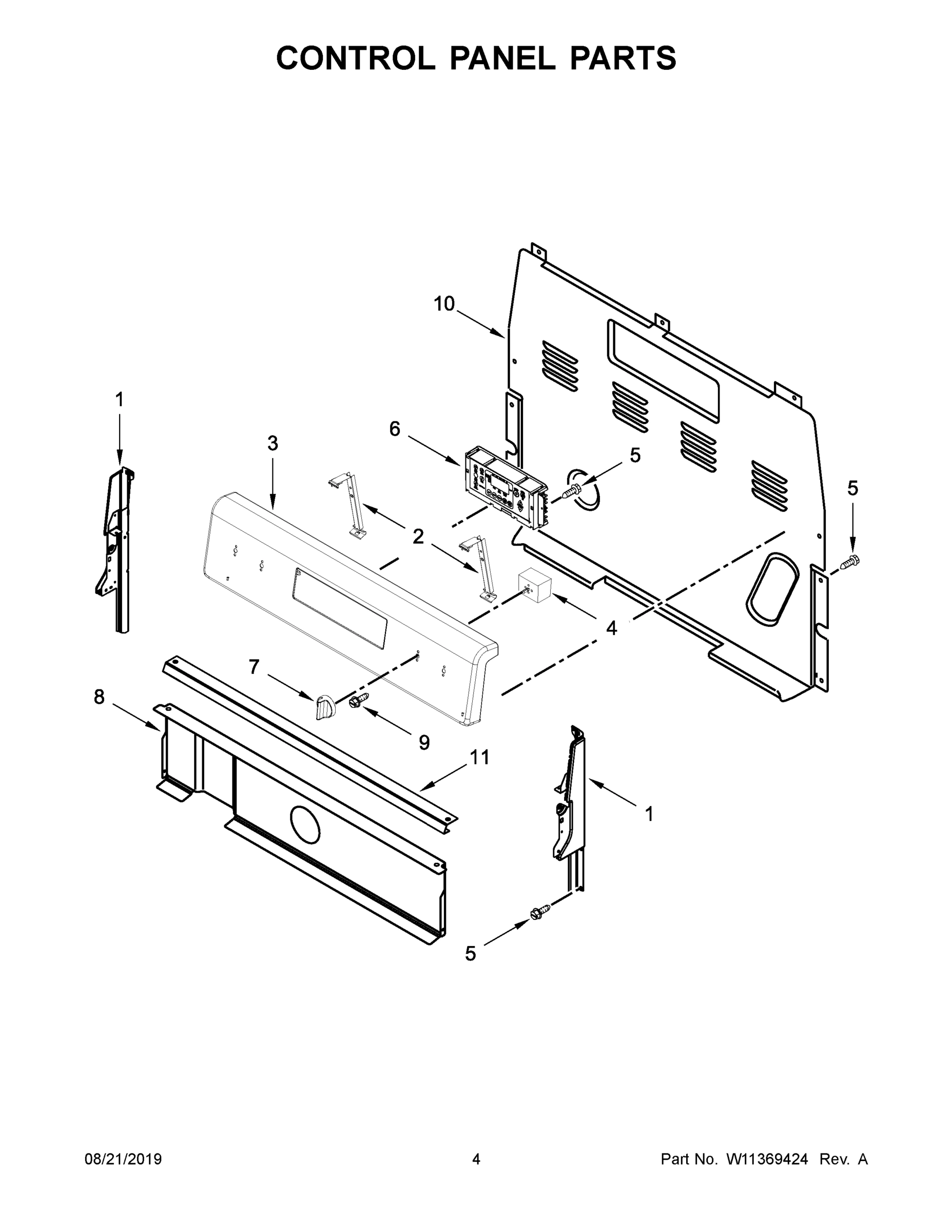 03 - CONTROL PANEL PARTS