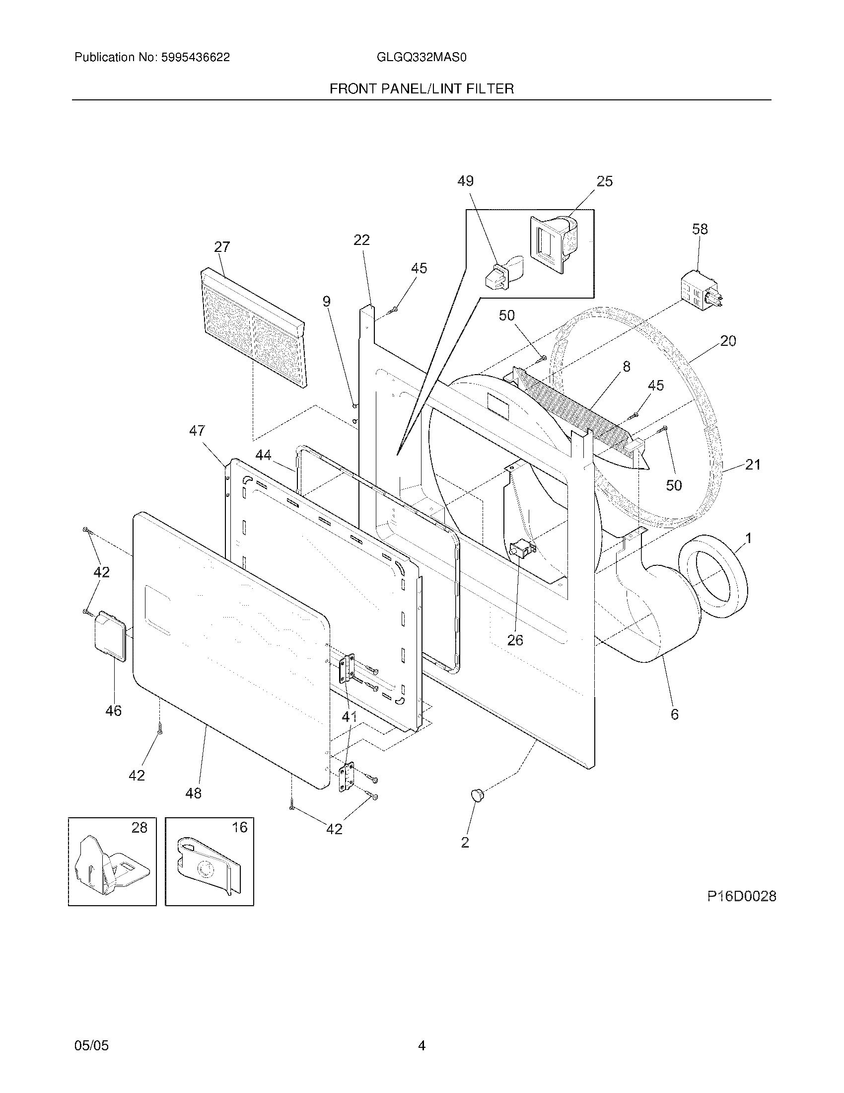 05 - FRONT PANEL/LINT FILTER