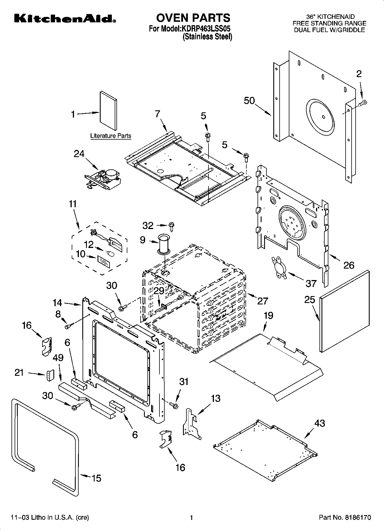01 - OVEN PARTS