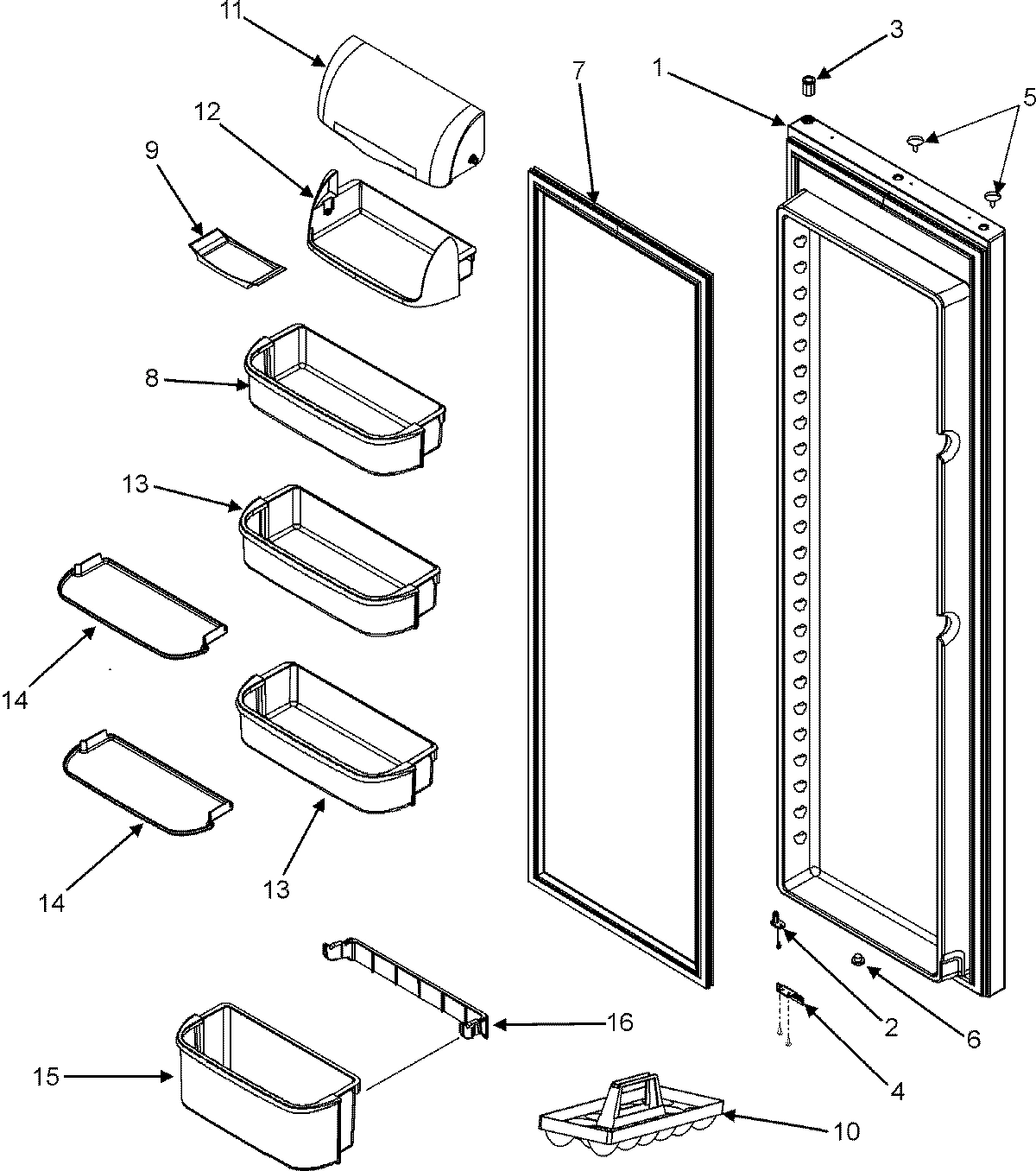 30 - REFRIGERATOR DOOR (SERIES 50)