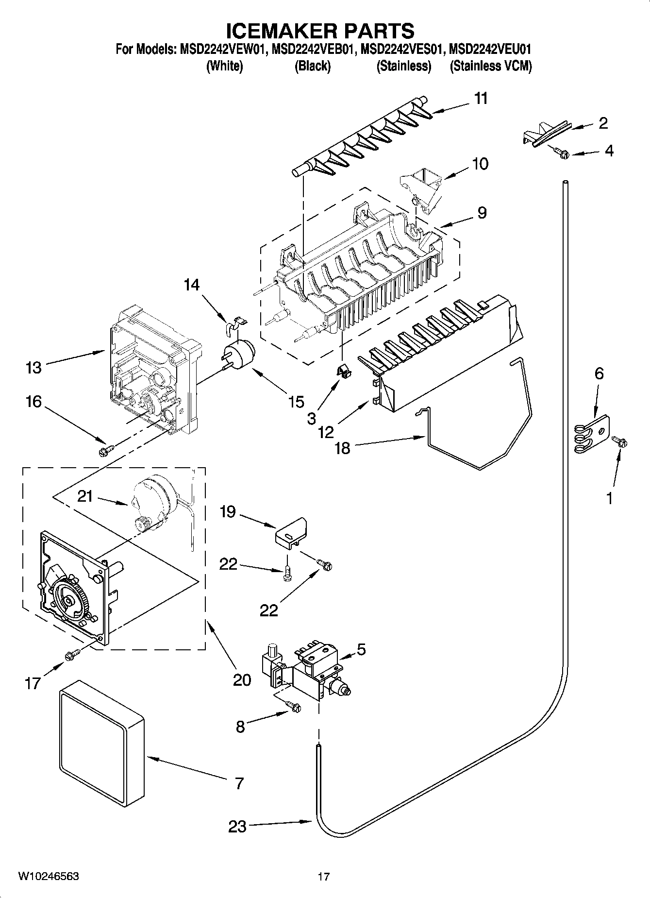 10 - ICEMAKER PARTS