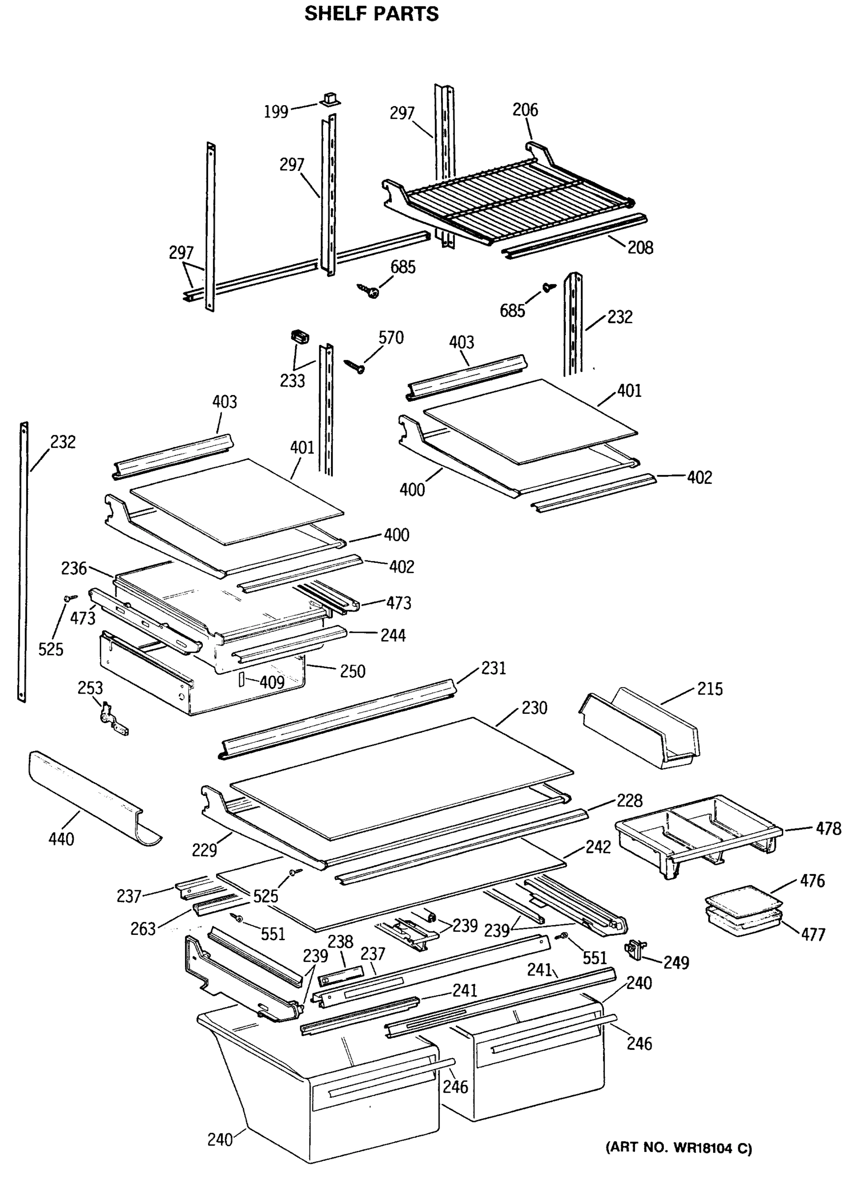 SHELF PARTS