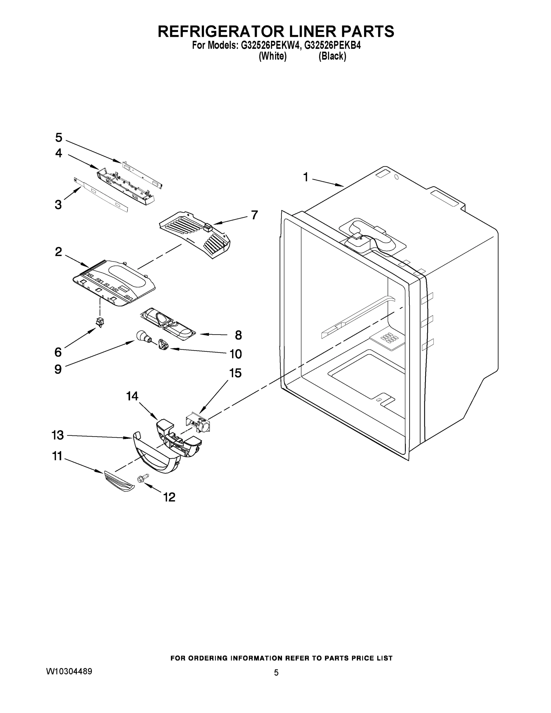 03 - REFRIGERATOR LINER PARTS