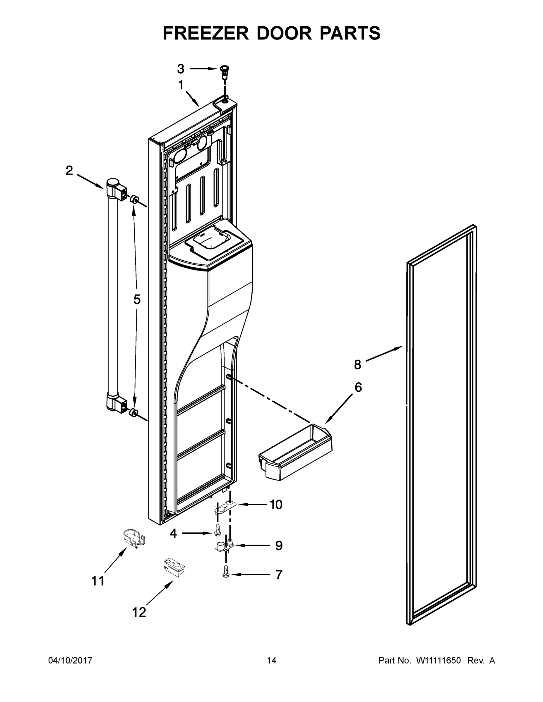 08 - FREEZER DOOR PARTS