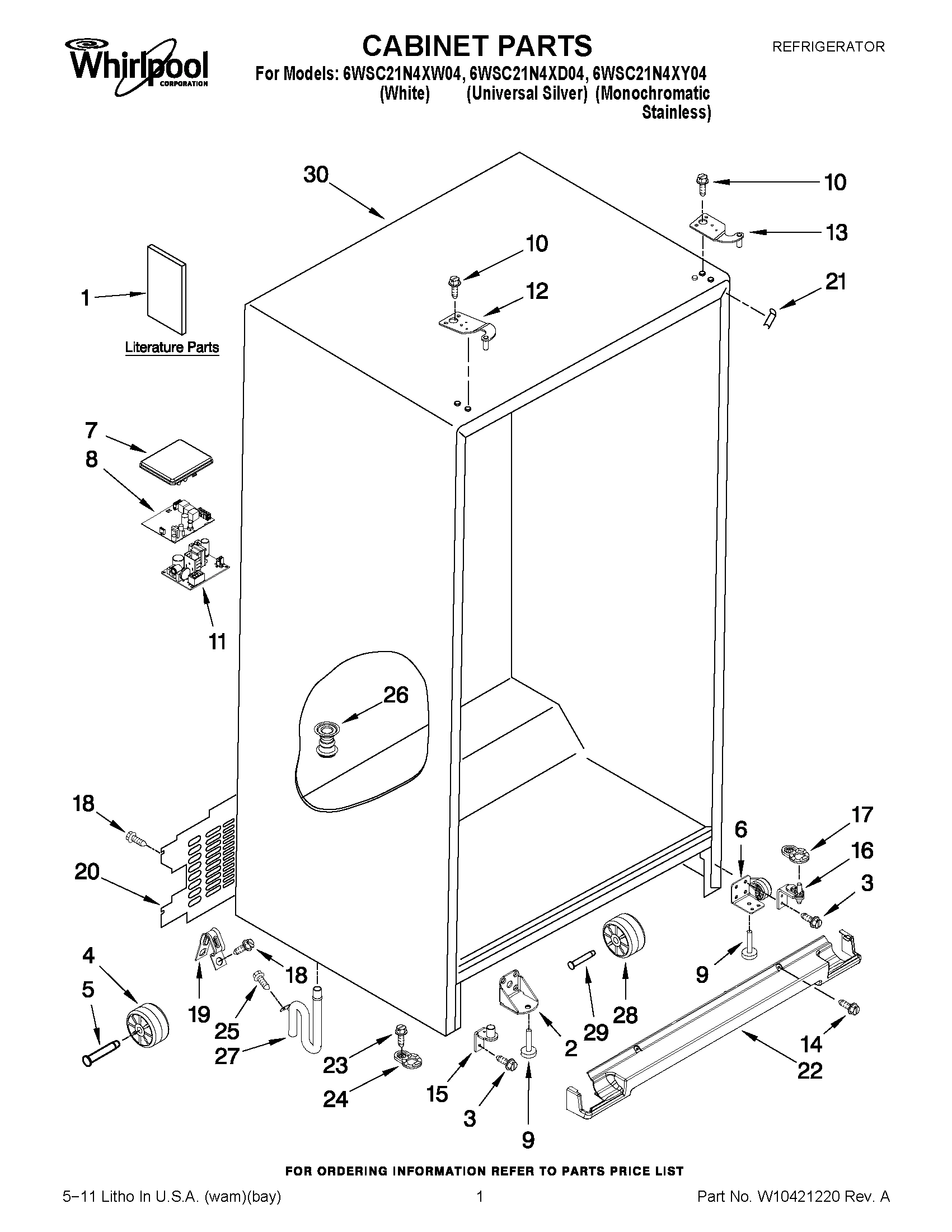 01 - CABINET PARTS