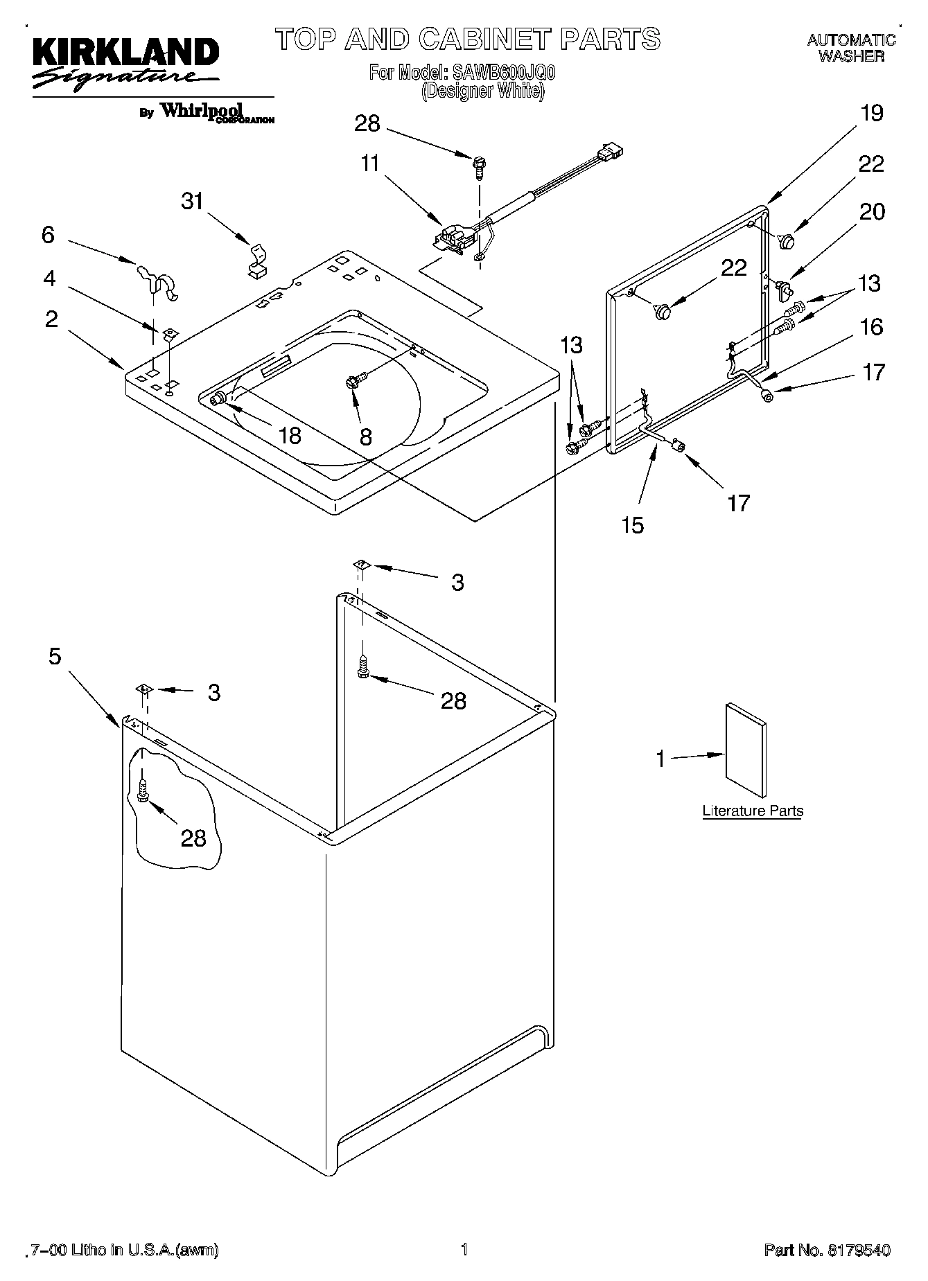 01 - TOP AND CABINET, LITERATURE