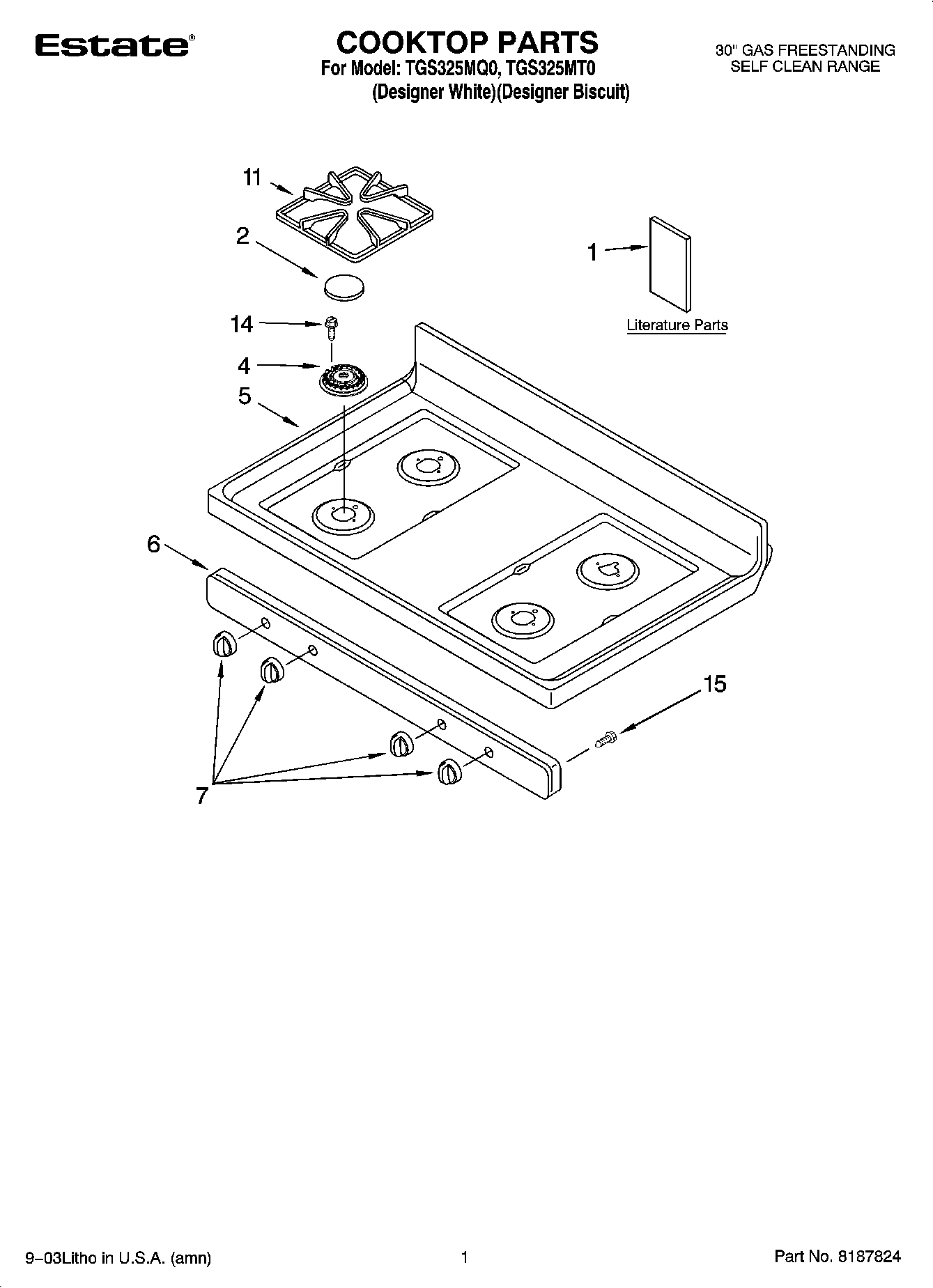 01 - COOKTOP PARTS