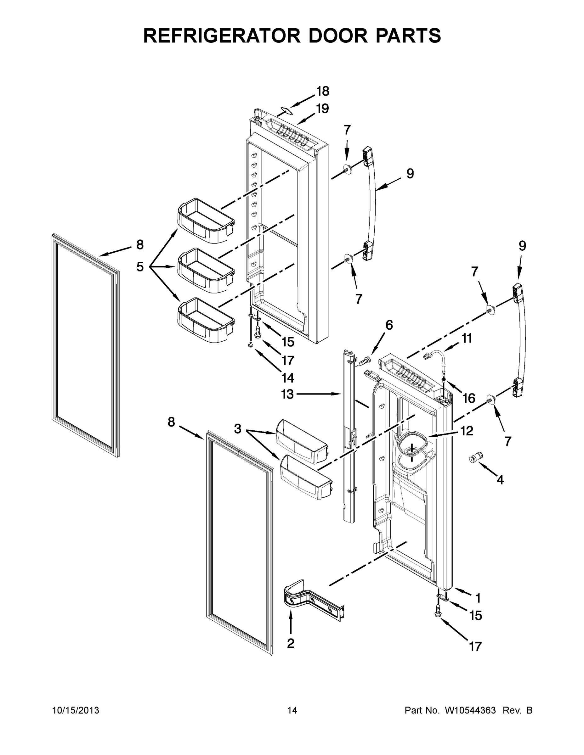 08 - REFRIGERATOR DOOR PARTS