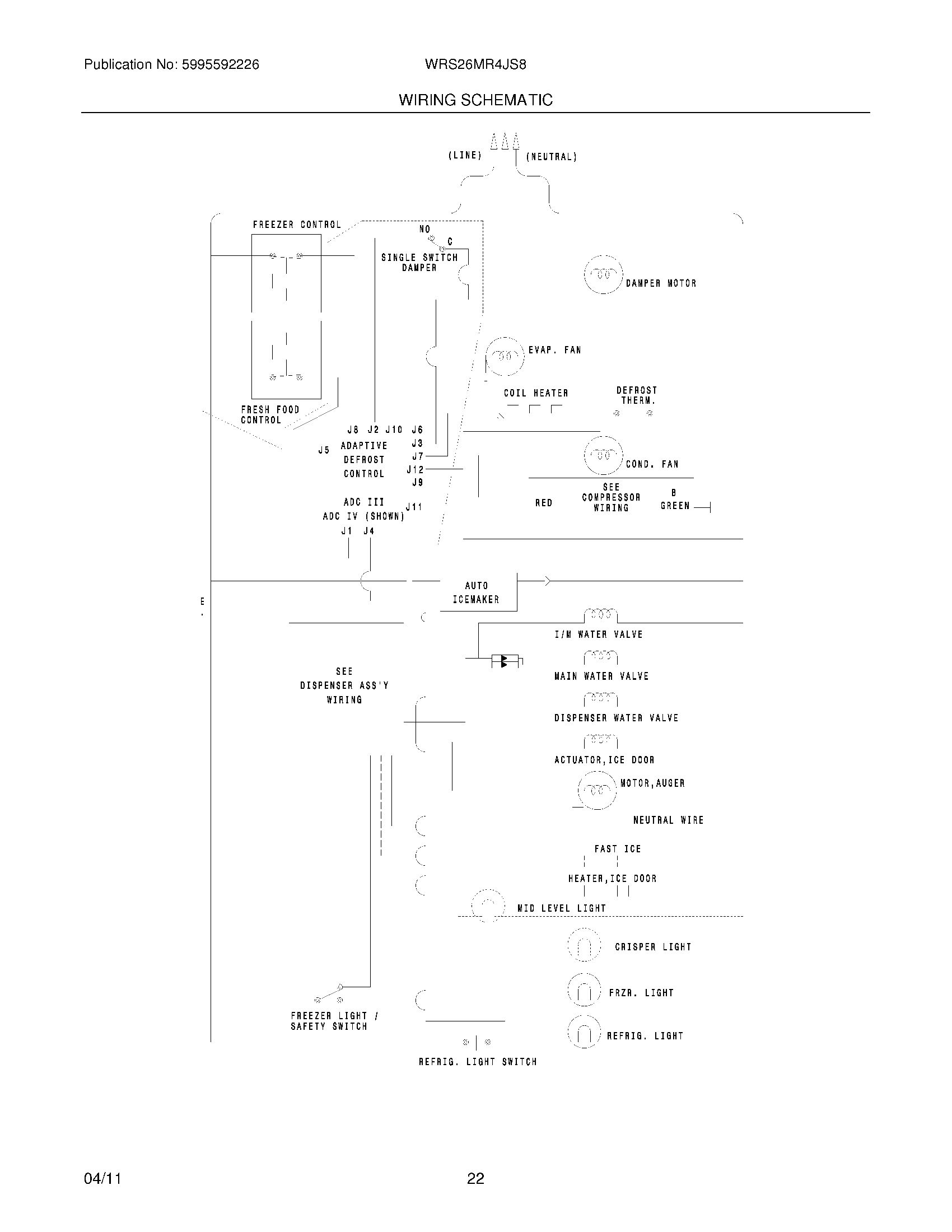 22 - WIRING SCHEMATIC