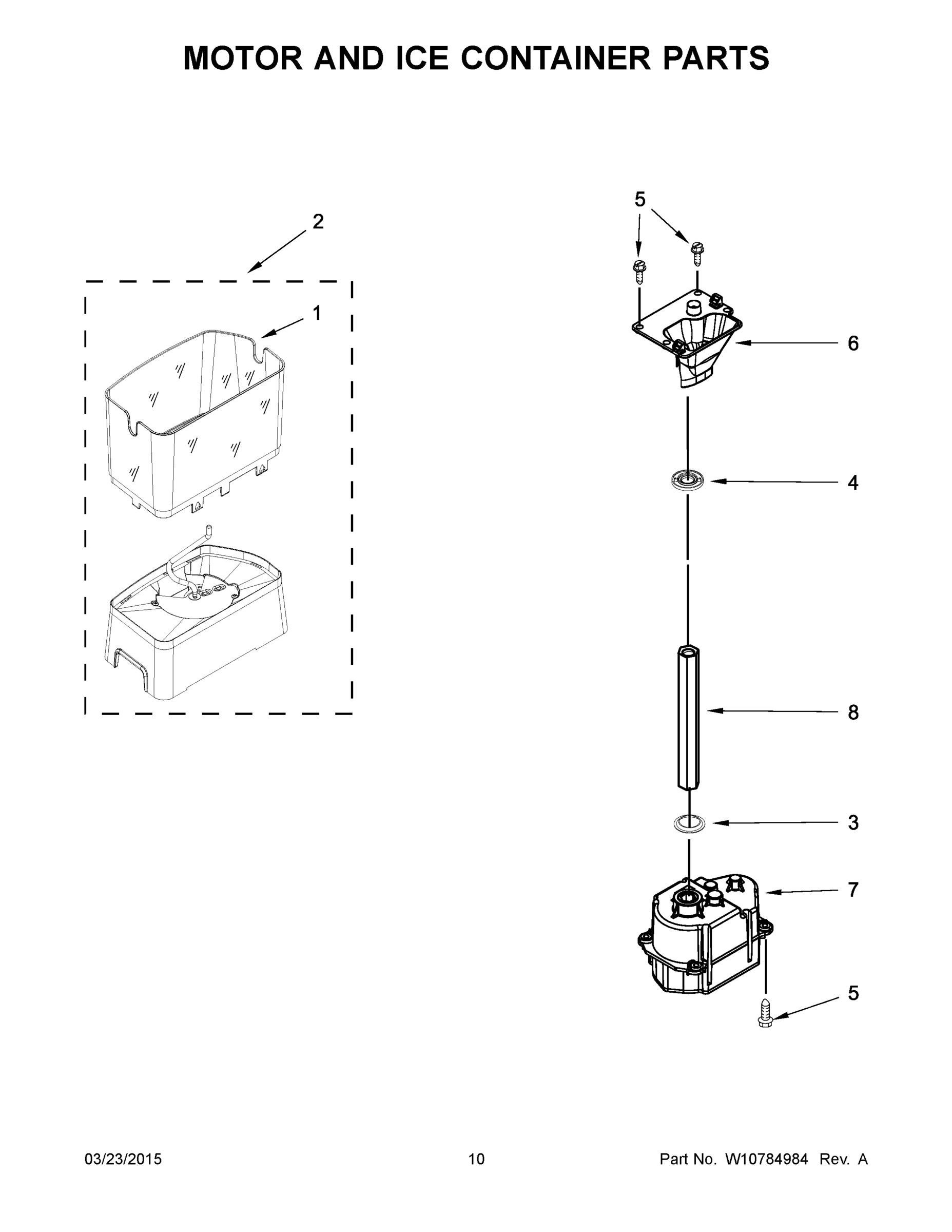 06 - MOTOR AND ICE CONTAINER PARTS