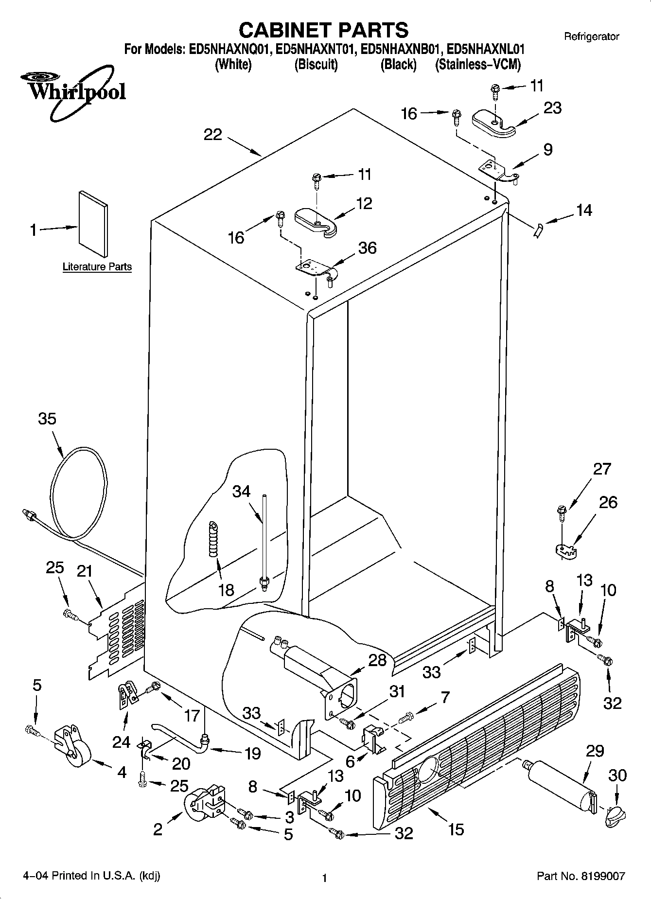 01 - CABINET PARTS