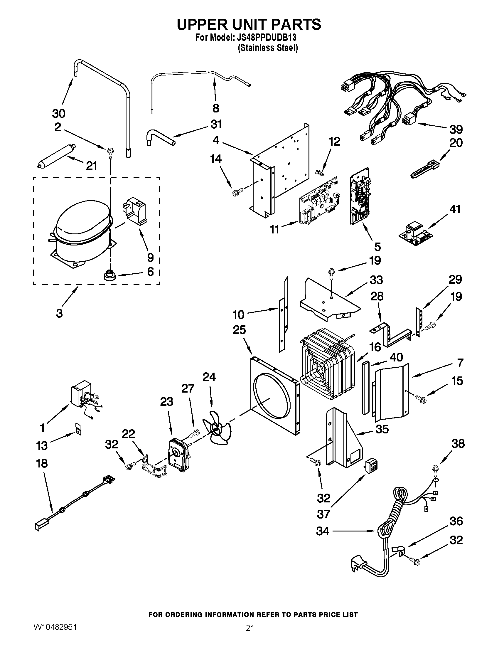 13 - UPPER UNIT PARTS