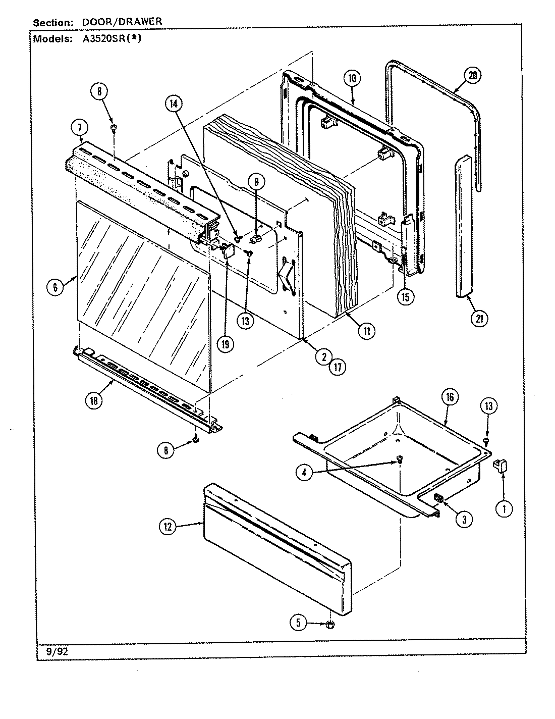 04 - DOOR/DRAWER (A3520SR)