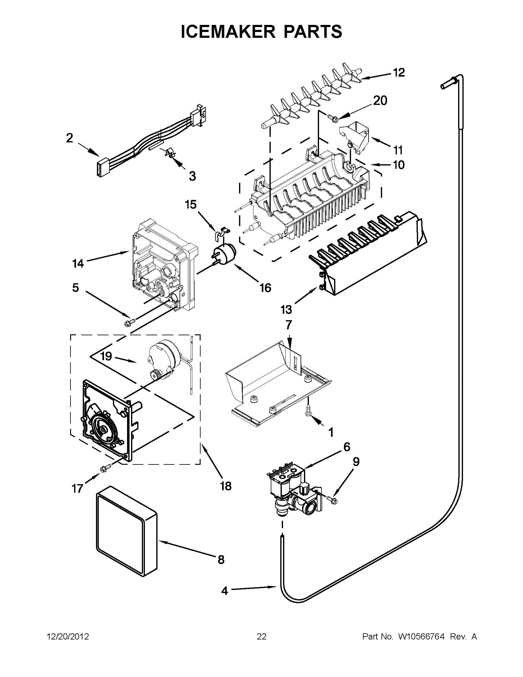 11 - ICEMAKER PARTS