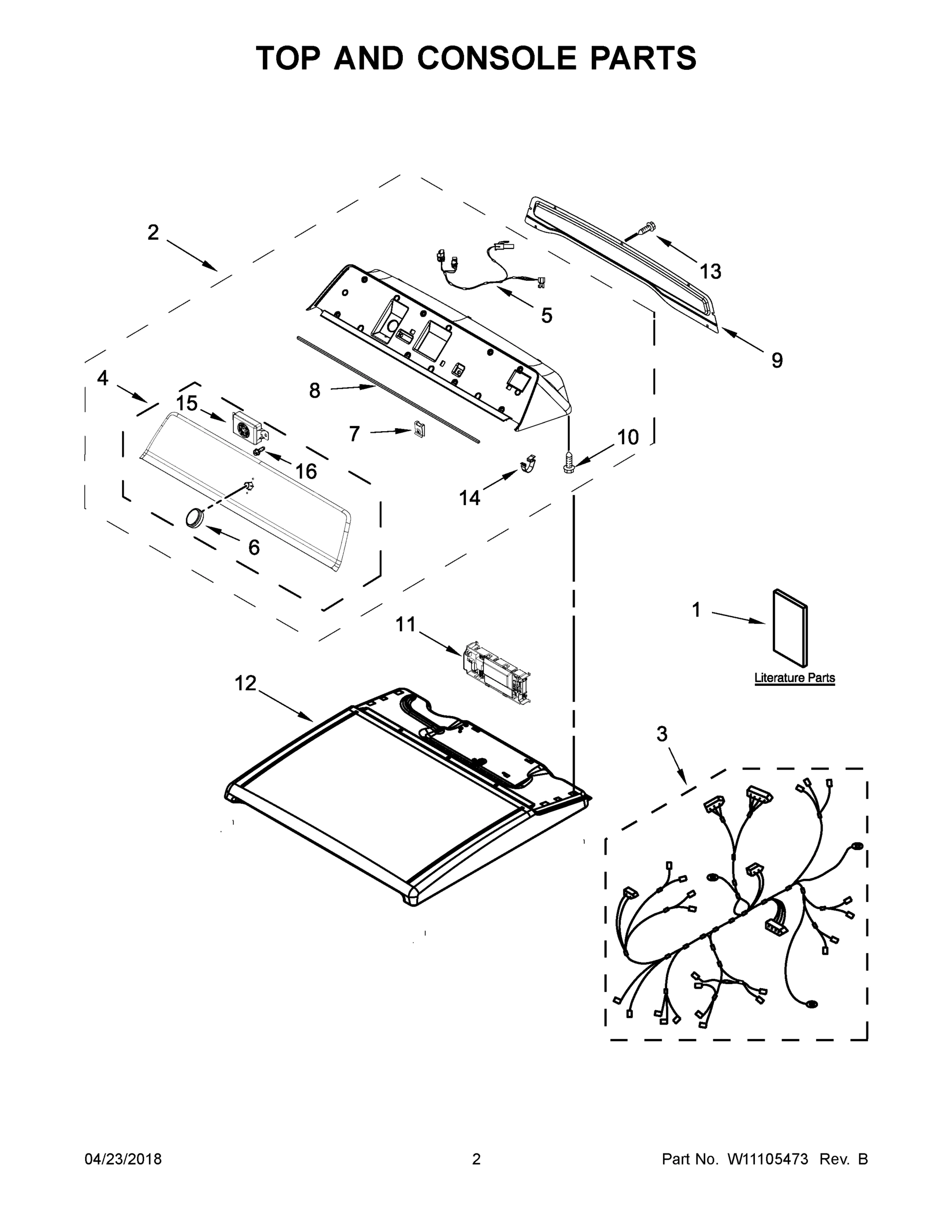 02 - TOP AND CONSOLE PARTS