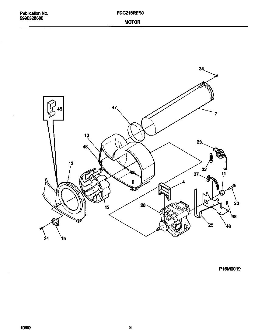 05 - P16M0019 MOTOR,BLOWER