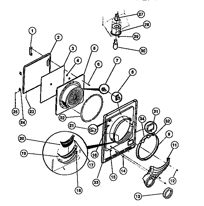 03 - DOOR, FRONT PANEL, LINT FILTER